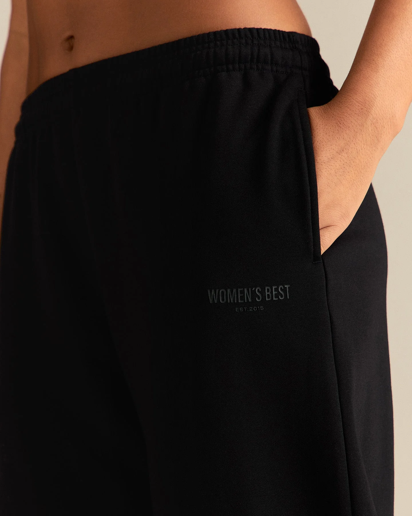 Comfort Cozy Straight Leg Joggers | Black - Image 3