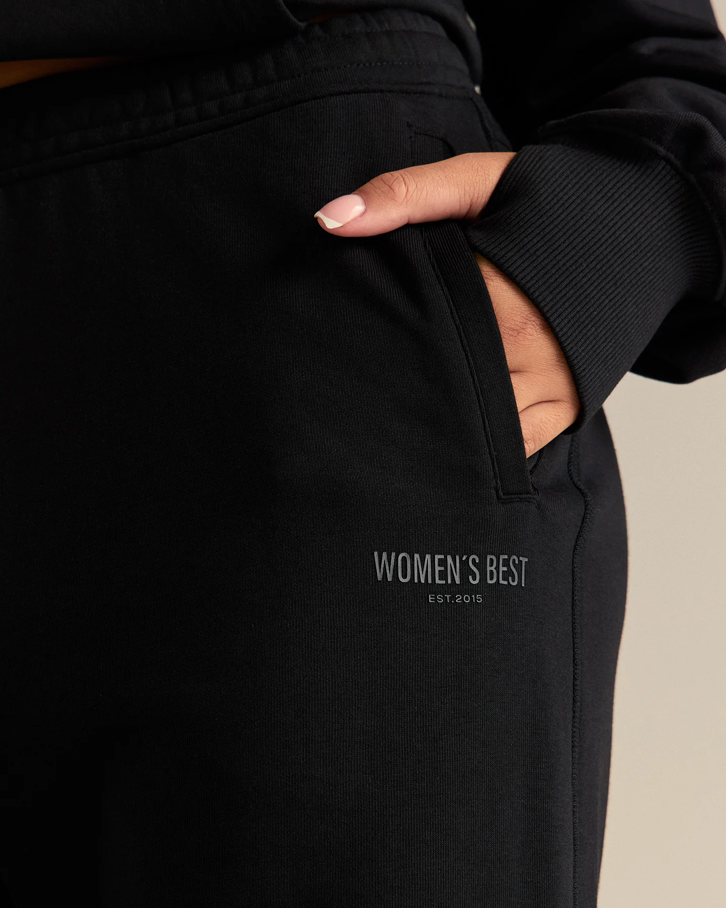 Comfort Cuffed Hem Joggers | Black - Image 8