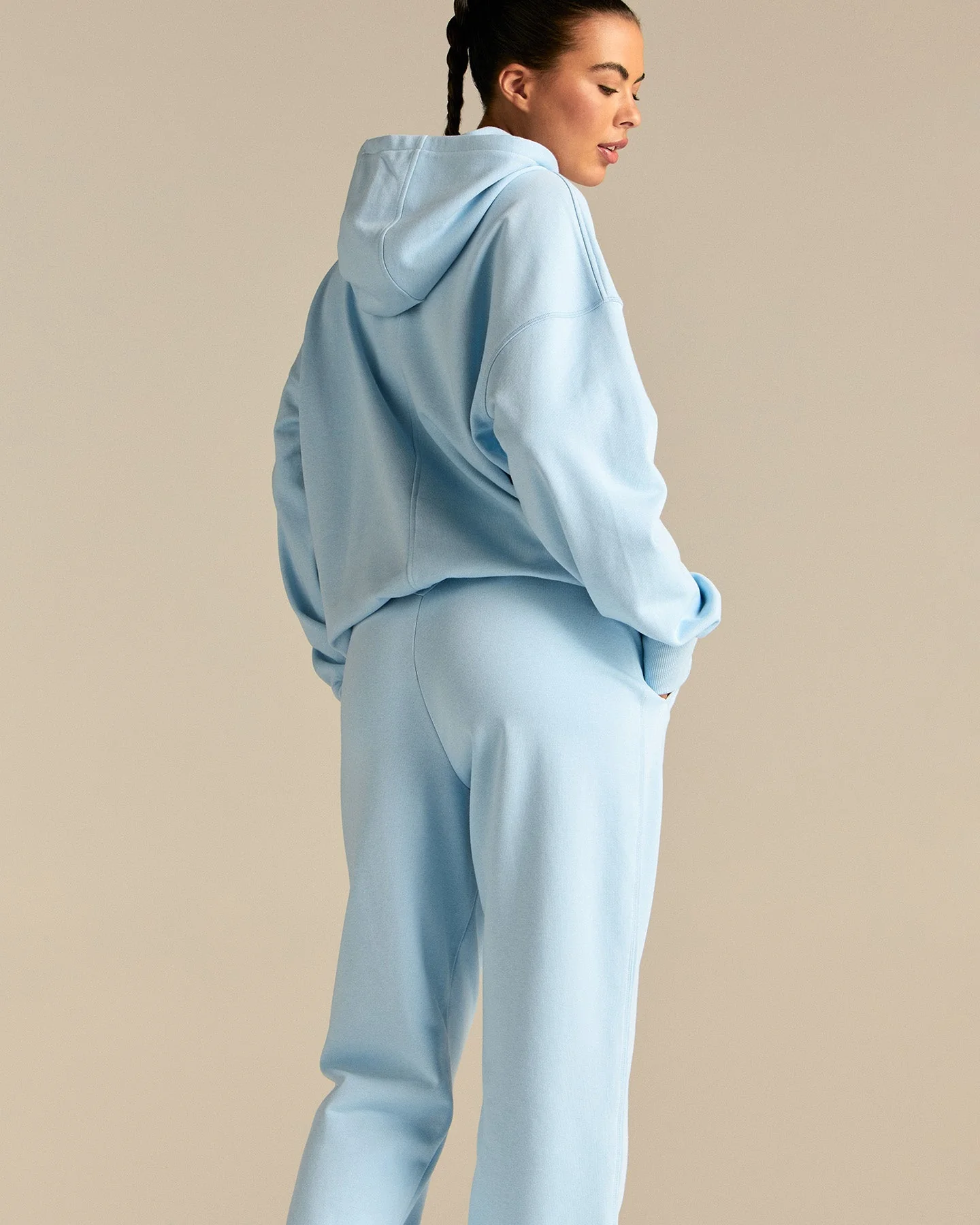 Comfort Cuffed Hem Joggers | Blue Haze - Image 6