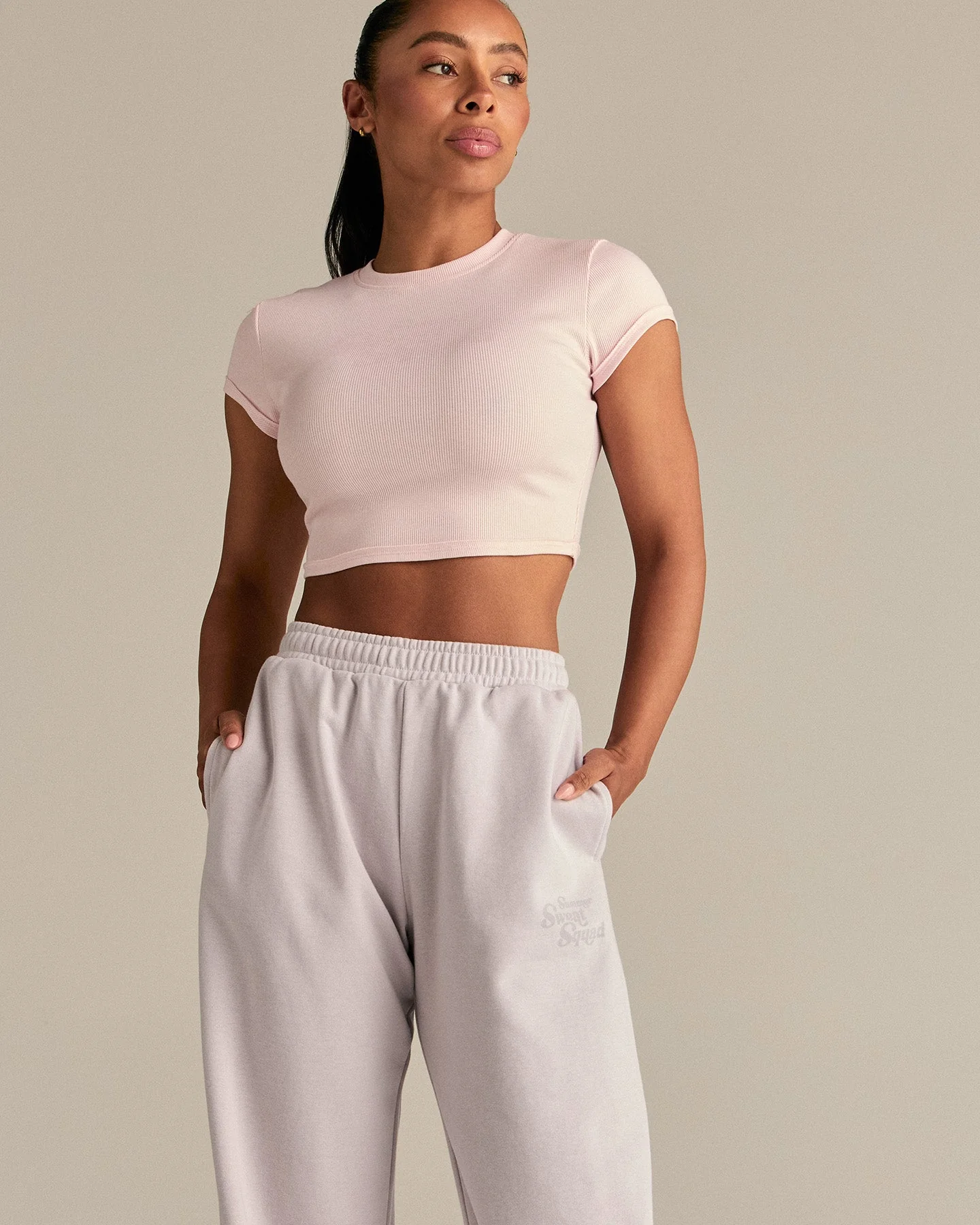 Comfort Graphic Ribbed Baby T-Shirt | Ballet Pink - Image 8