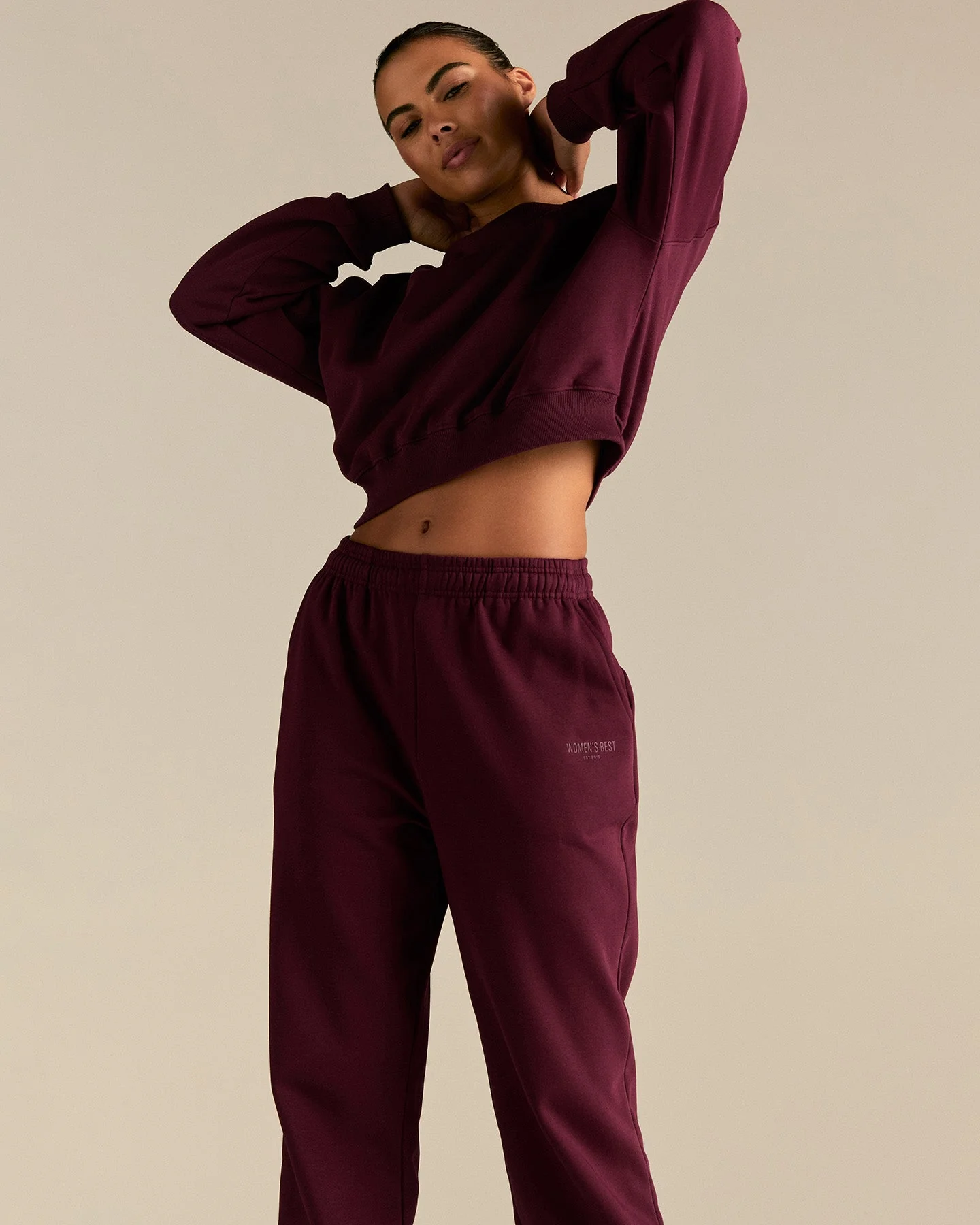 Comfort Joggers | Merlot - Image 2