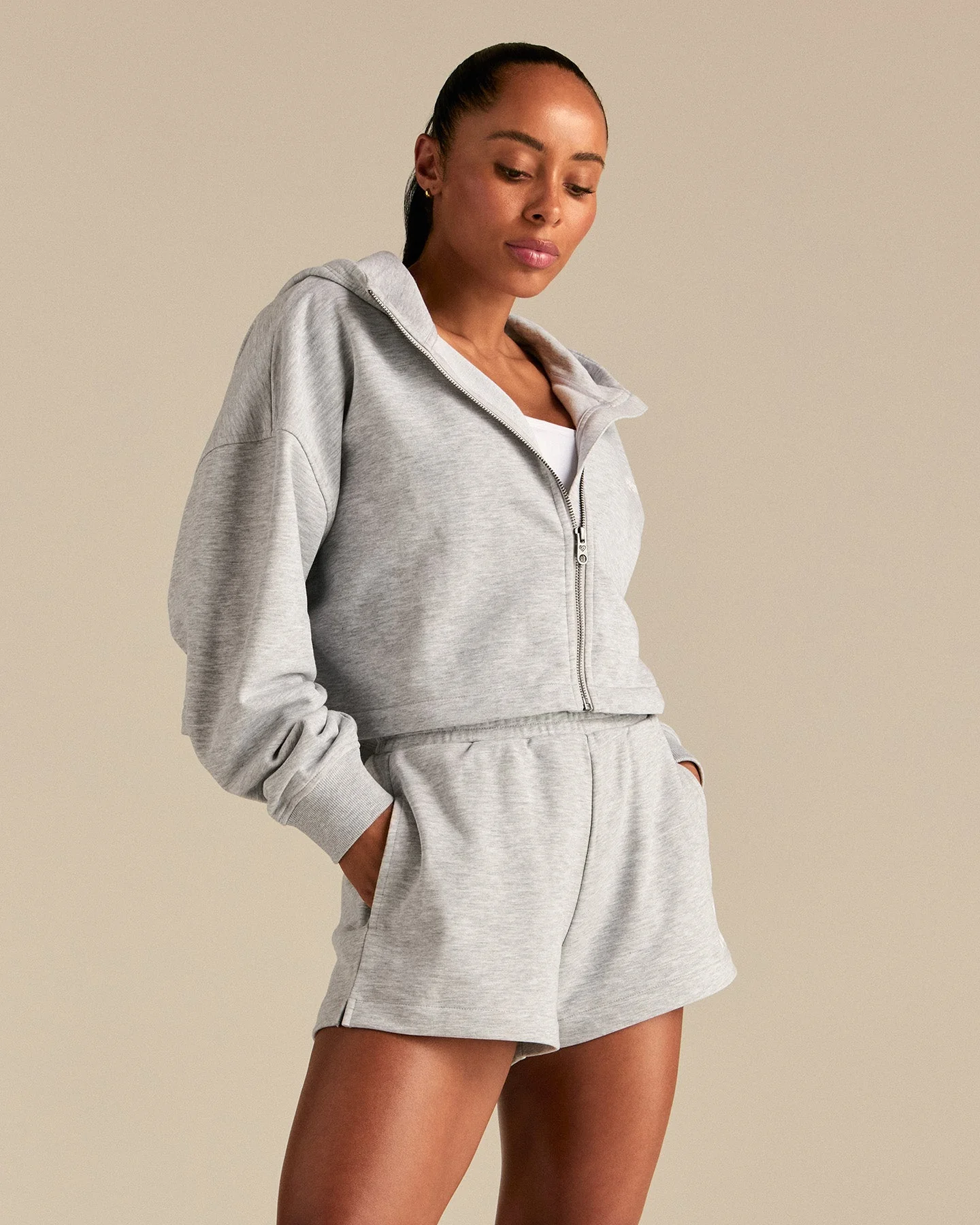 Comfort Lightweight "Best" Shorts | Grey Marl - Image 6