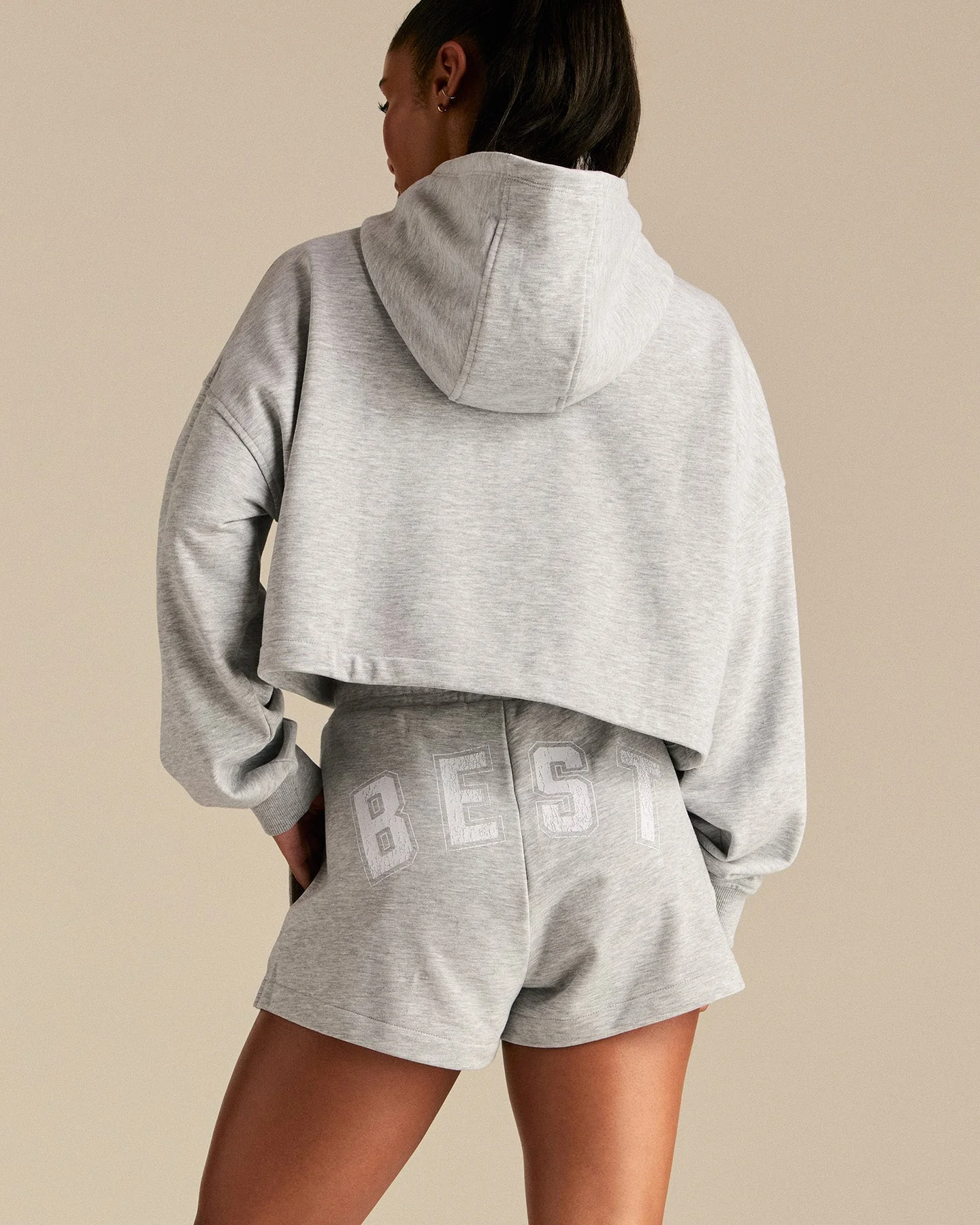 Comfort Lightweight "Best" Shorts | Grey Marl - Image 7