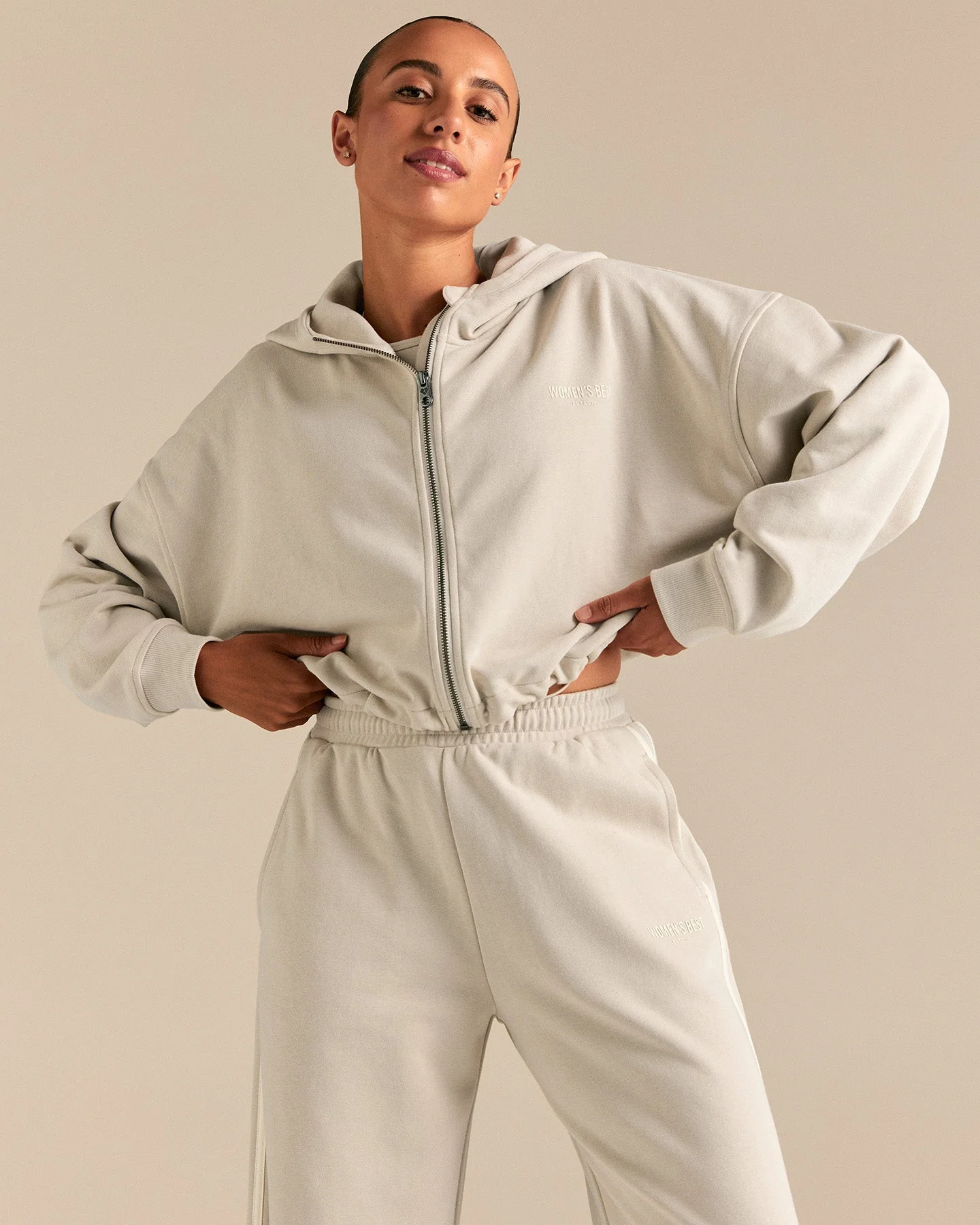 Comfort Lightweight Draw Hem Hoodie | Stone - Image 4