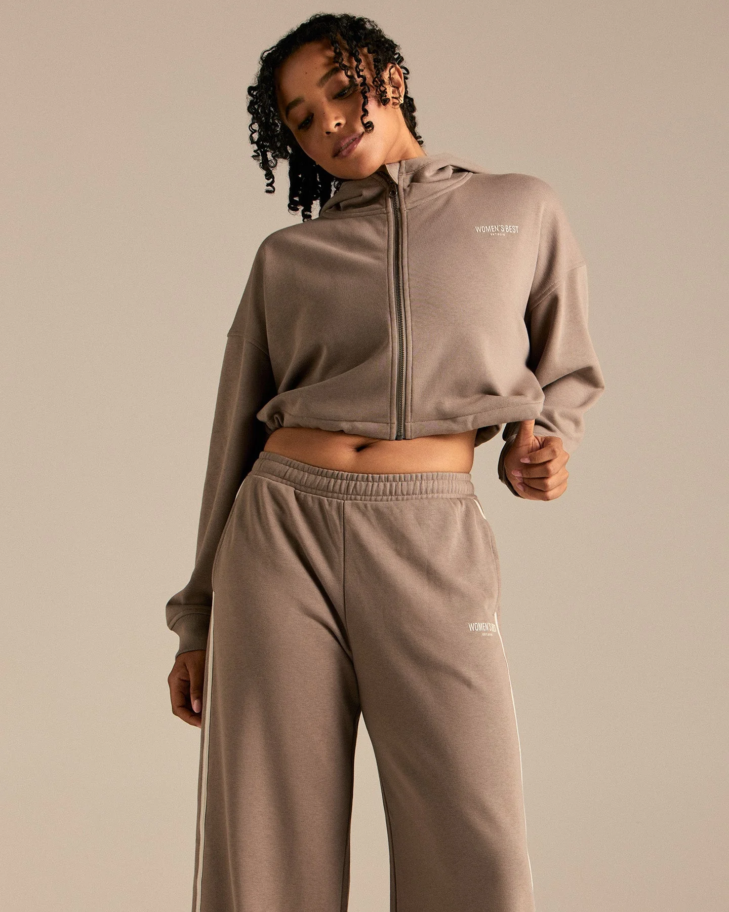 Comfort Lightweight Draw Hem Hoodie | Taupe Grey - Image 4