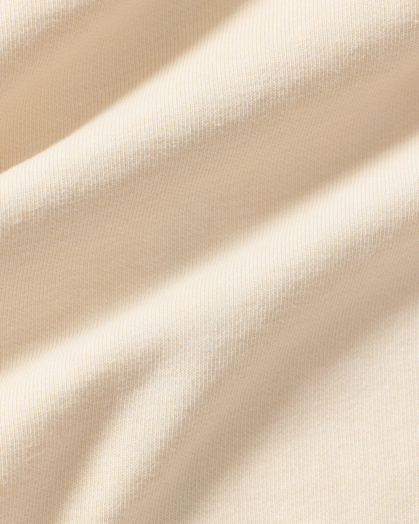 Comfort Lightweight Half Zip Draw Hem Sweat | Coconut White - Image 5