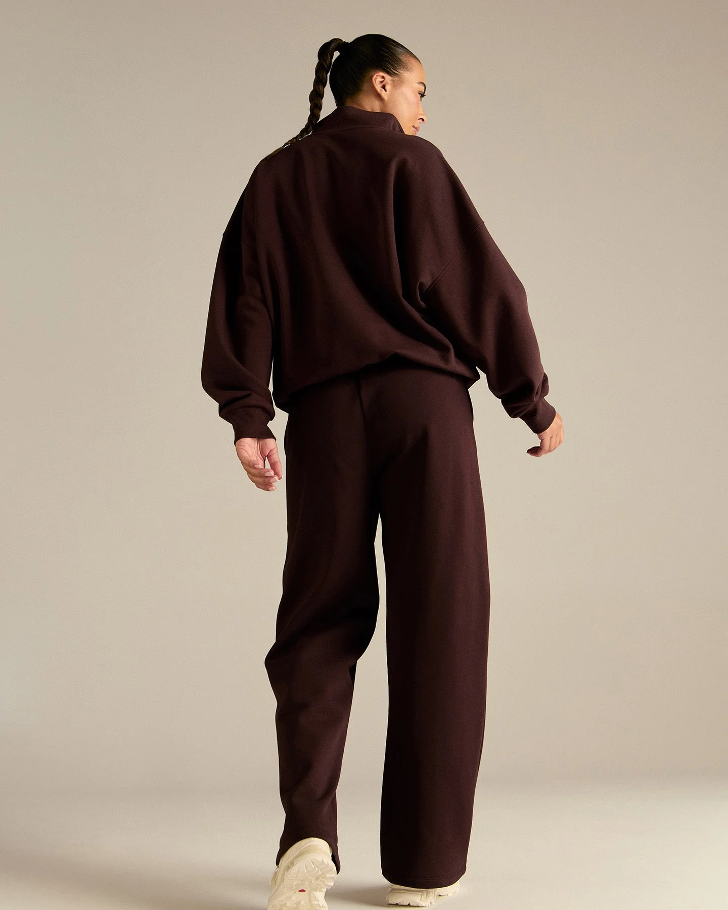 Comfort Outdoor 1/4 Zip Graphic Sweat | Cafe Noir - Image 6