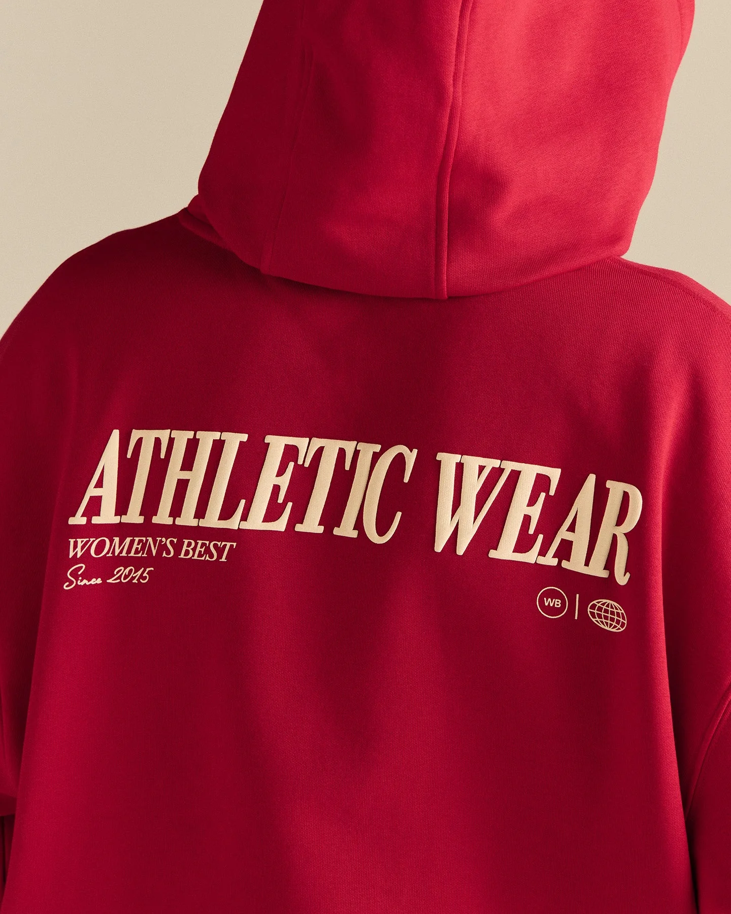 Comfort Oversized Athletic Graphic Hoodie | Candy Apple - Image 7
