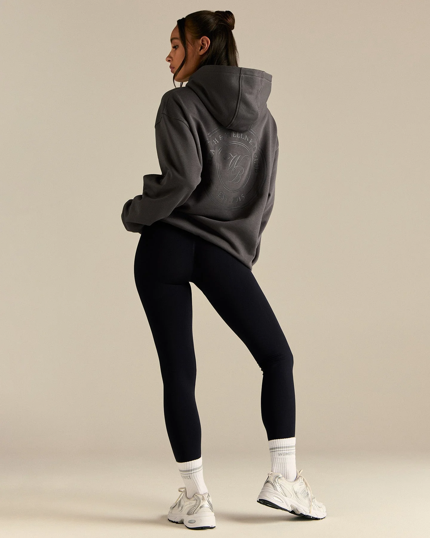 Comfort Oversized Health Club Graphic Hoodie | Graphite - Image 4