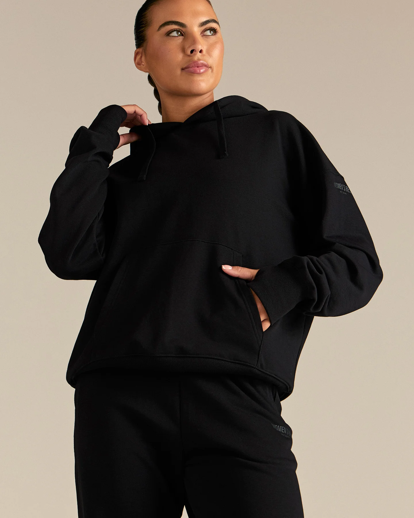 Comfort Oversized Hook Up Hoodie | Black - Image 4