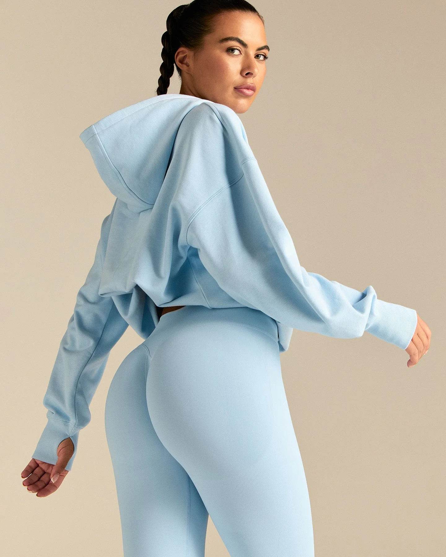 Comfort Oversized Hook Up Hoodie | Blue Haze - Image 2