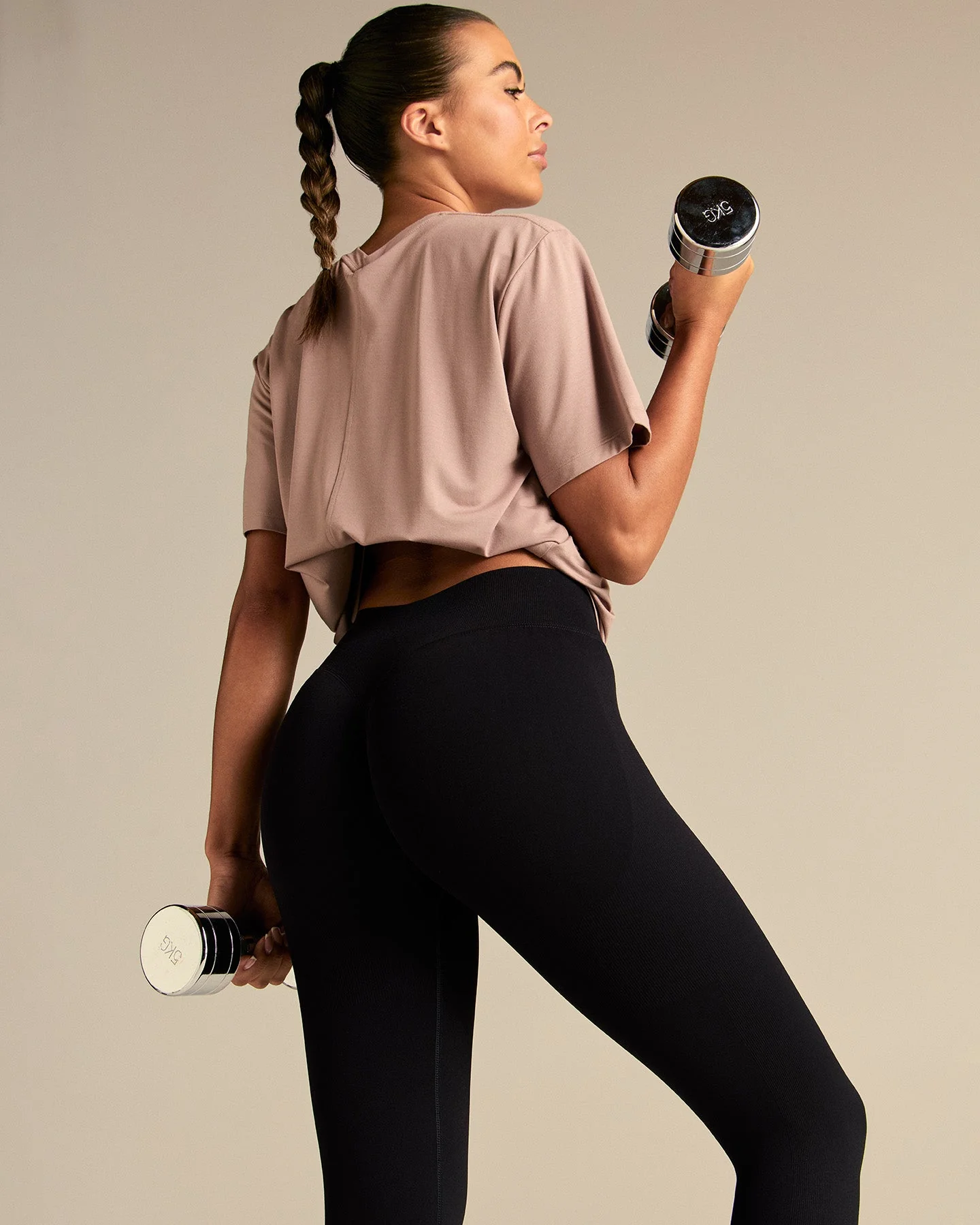 Comfort Oversized Hook Up T-Shirt | Mauve Taupe - Image 4