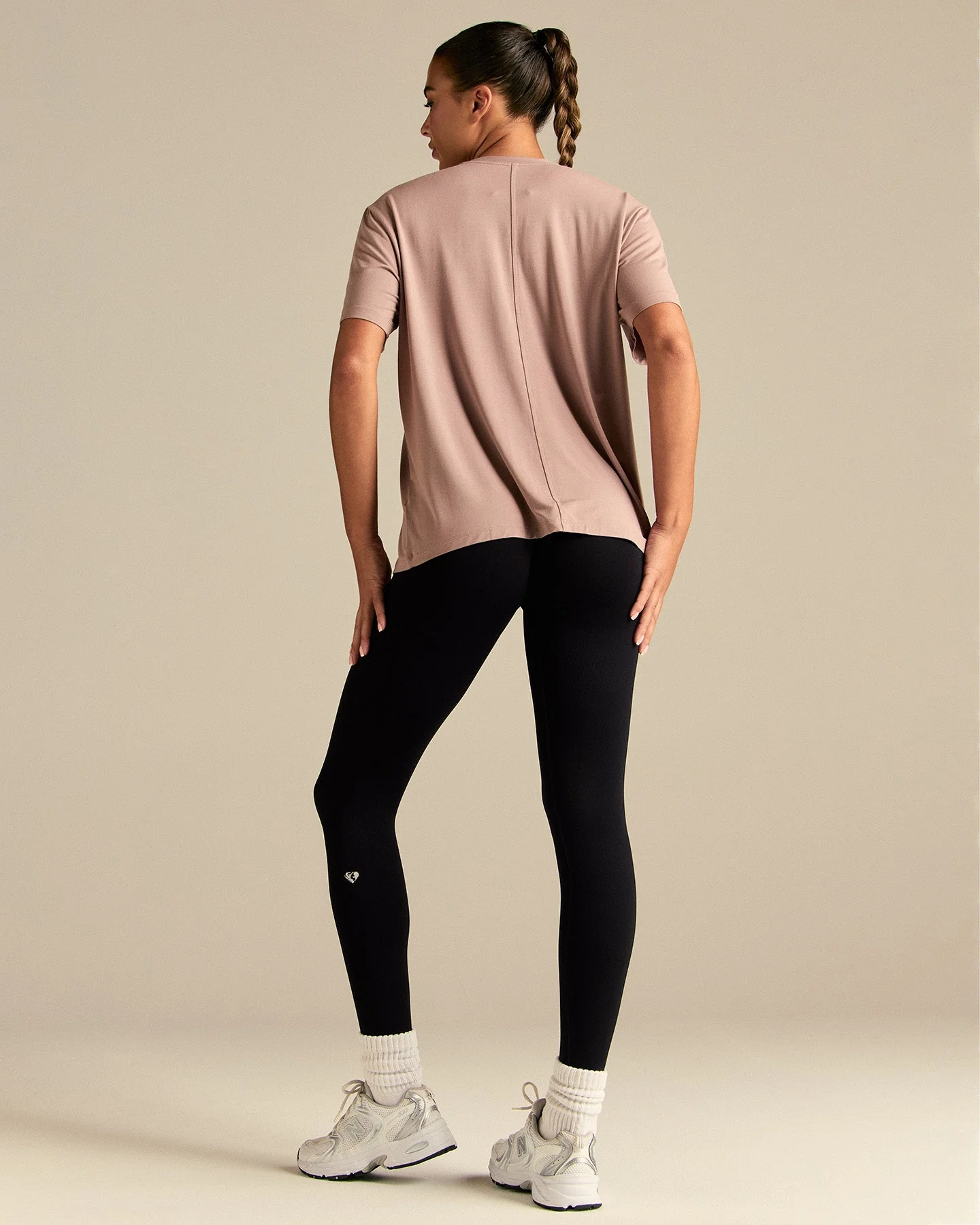 Comfort Oversized Hook Up T-Shirt | Mauve Taupe - Image 6