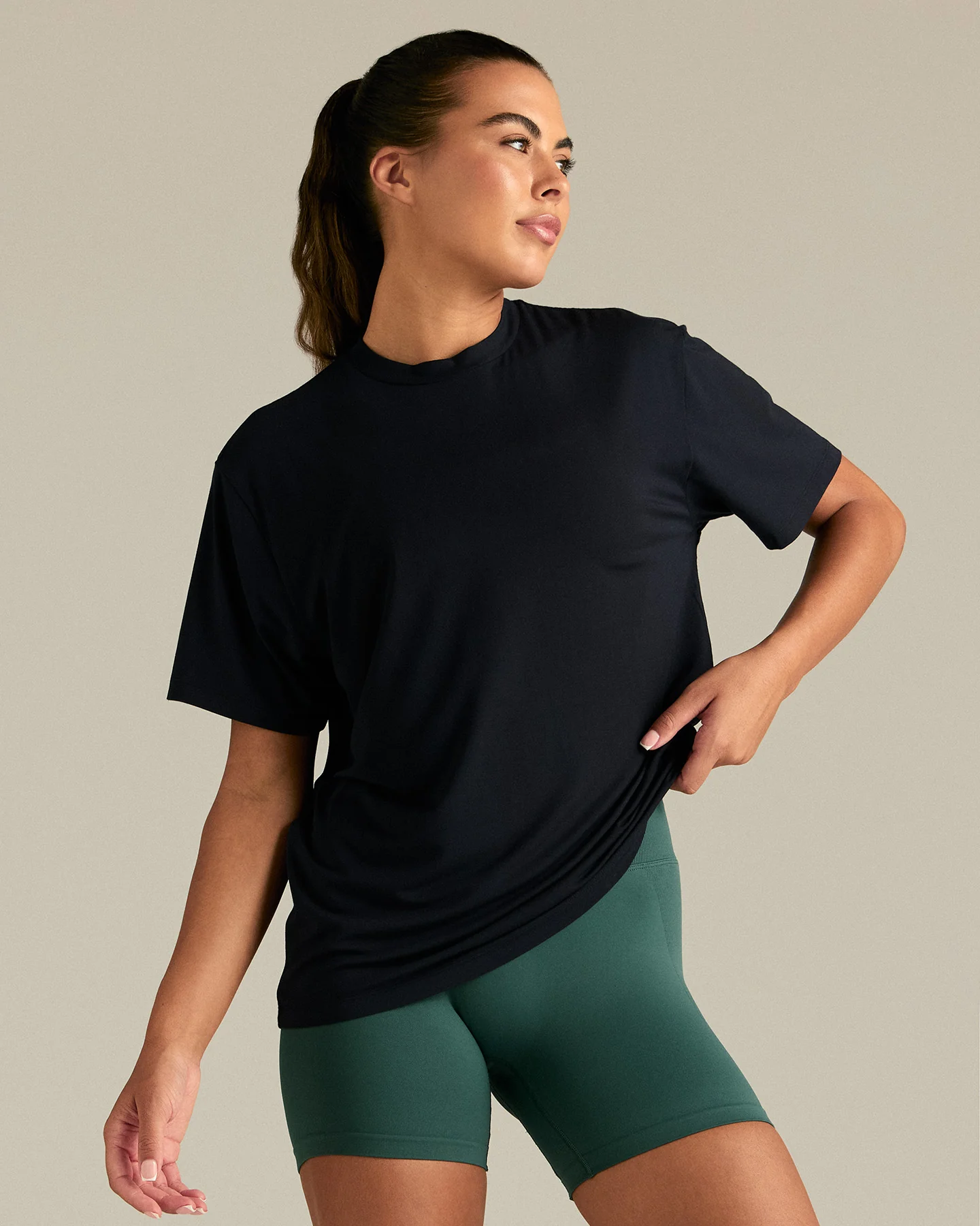 Comfort Oversized Hook Up T-Shirt | Midnight Black - Image 3
