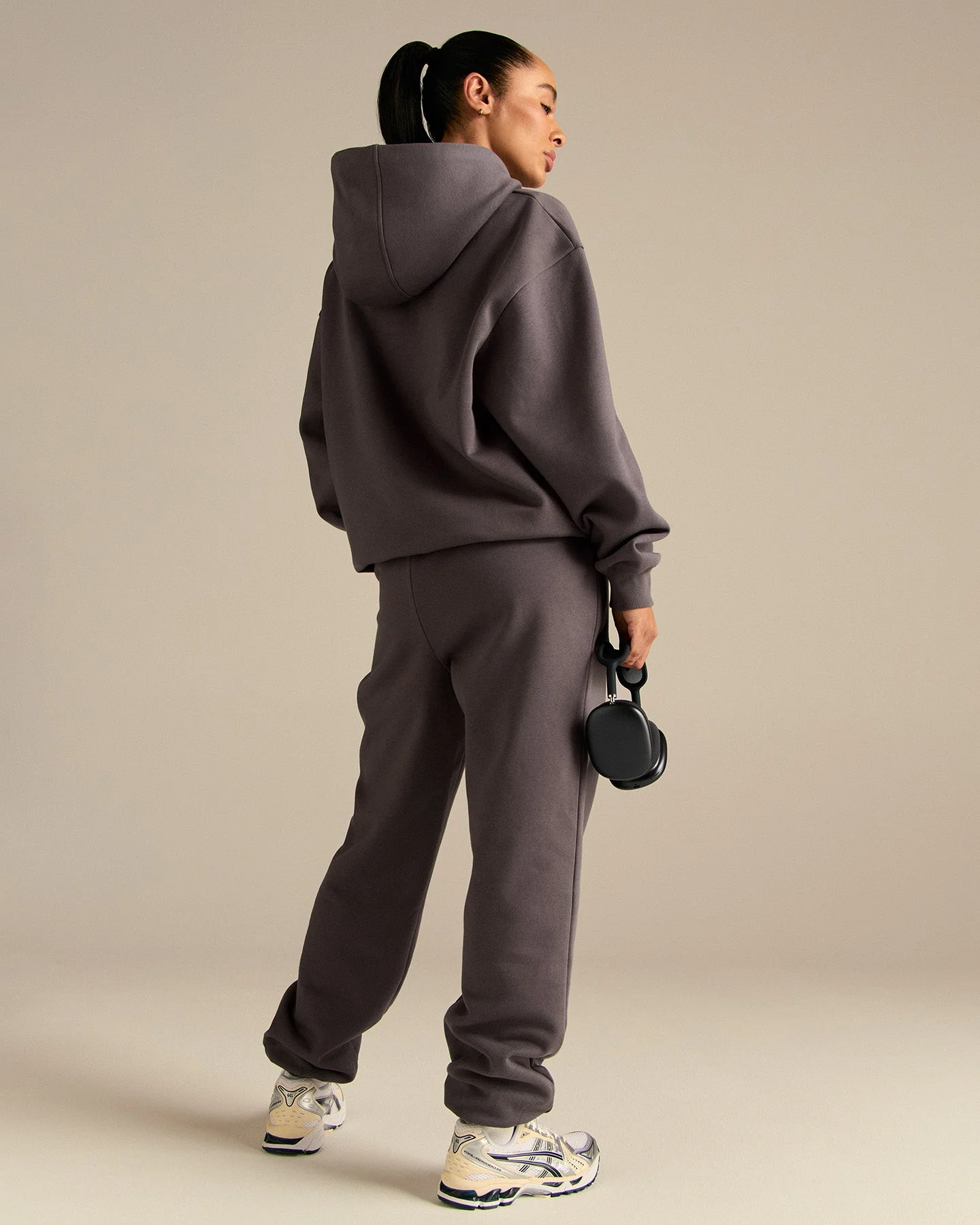 Comfort Oversized PWR Hoodie | Slate Grey - Image 2