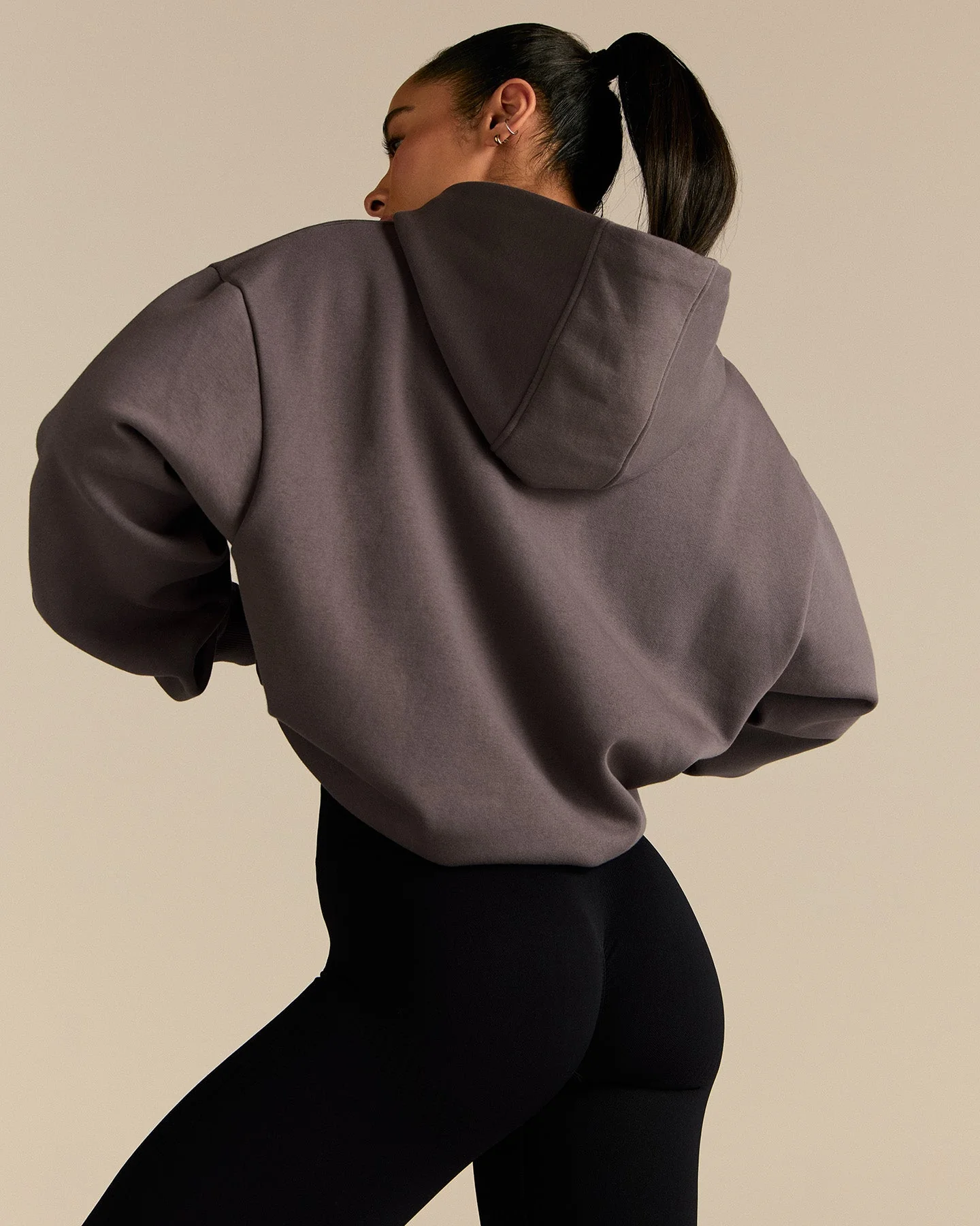 Comfort Oversized PWR Hoodie | Slate Grey - Image 7