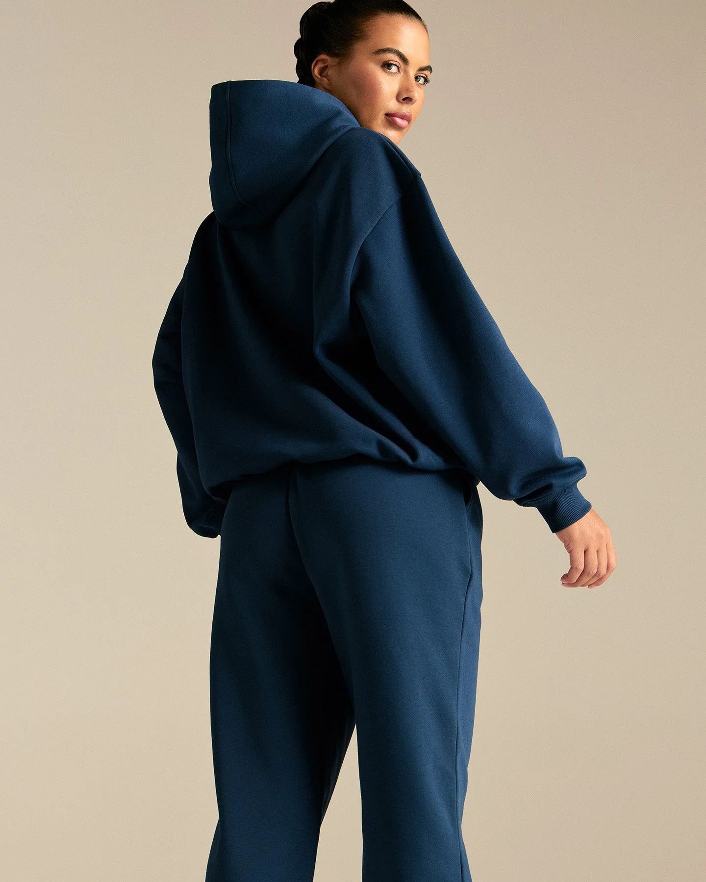 Comfort Oversized PWR Hoodie | True Navy - Image 2