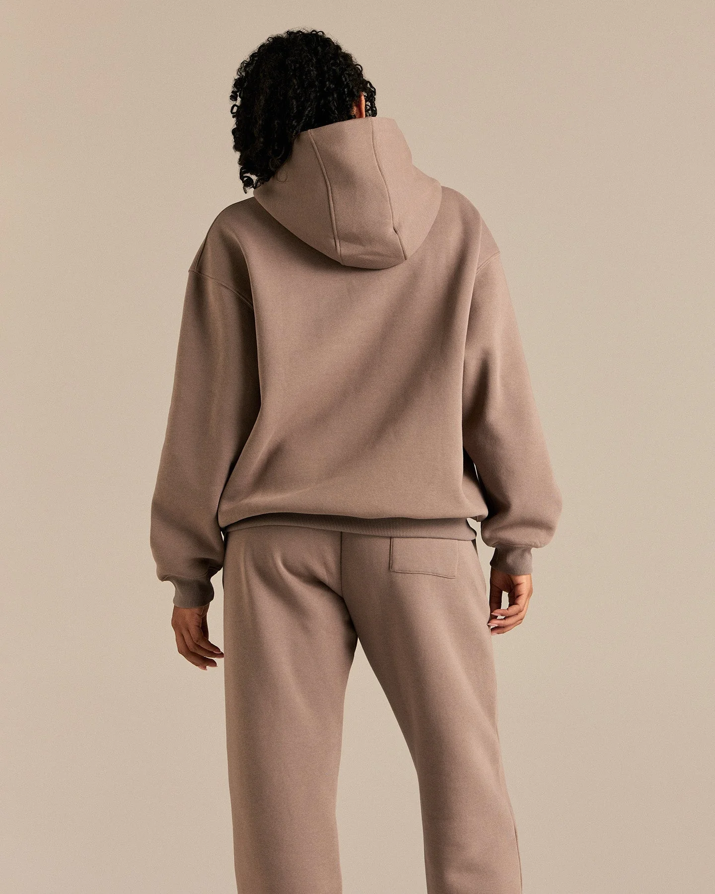 Comfort Oversized Sports Club Hoodie | Taupe Grey - Image 7