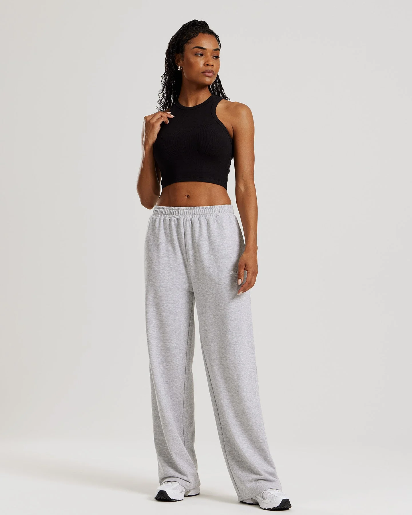 Comfort Ribbed Cropped Tank | Black - Image 6