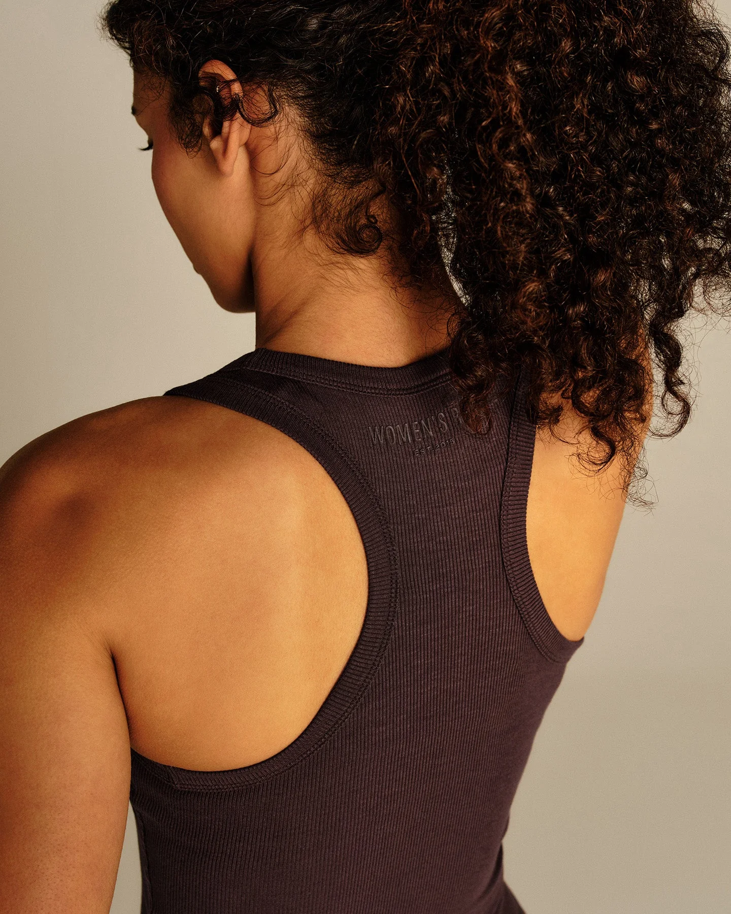 Comfort Ribbed Midi Tank | Cafe Noir - Image 3