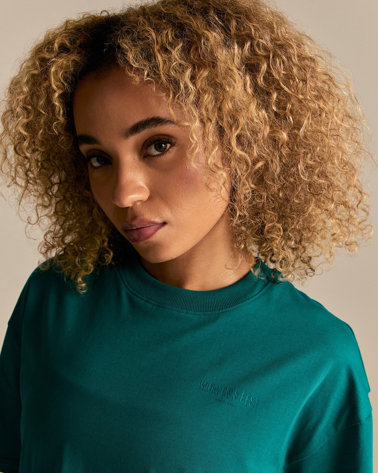 Comfort WB Logo Oversized Short Sleeve T-Shirt | Eden Green - Image 2