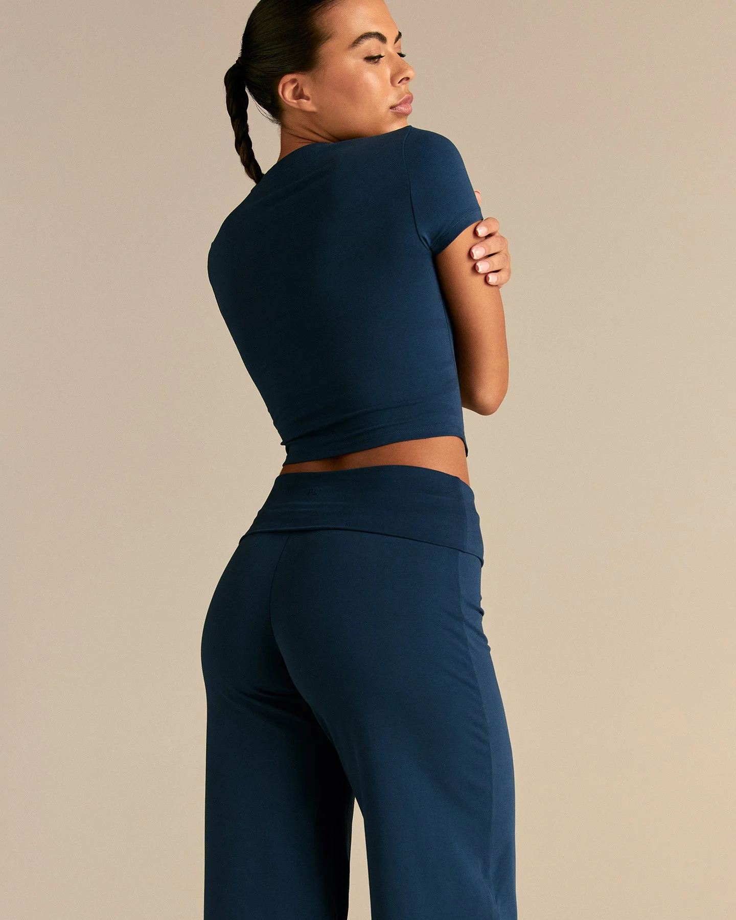 Cotton Contour Short Sleeve T-Shirt | True Navy - Image 2