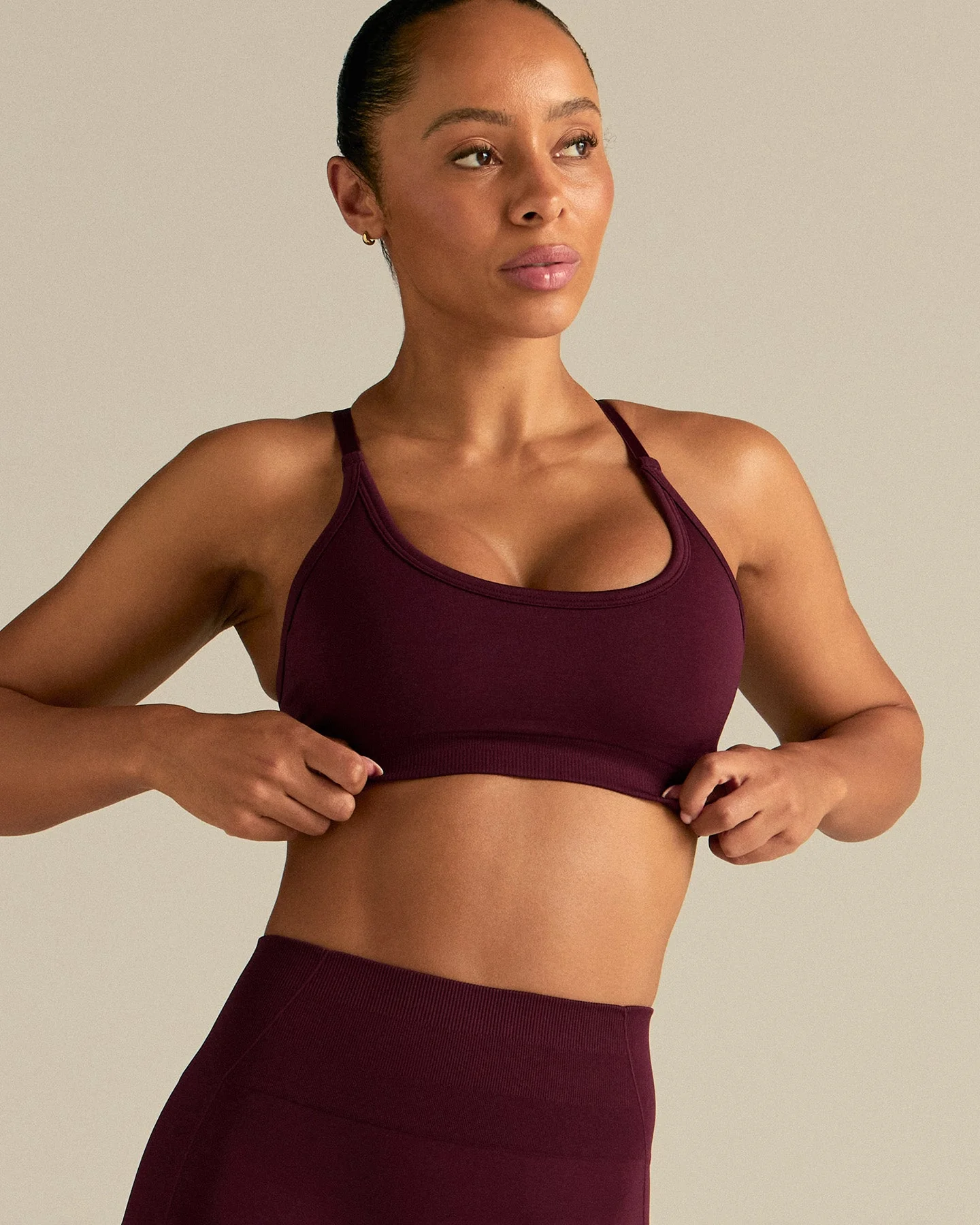 Define 2.0 Cross Back Bra | Merlot - Image 2