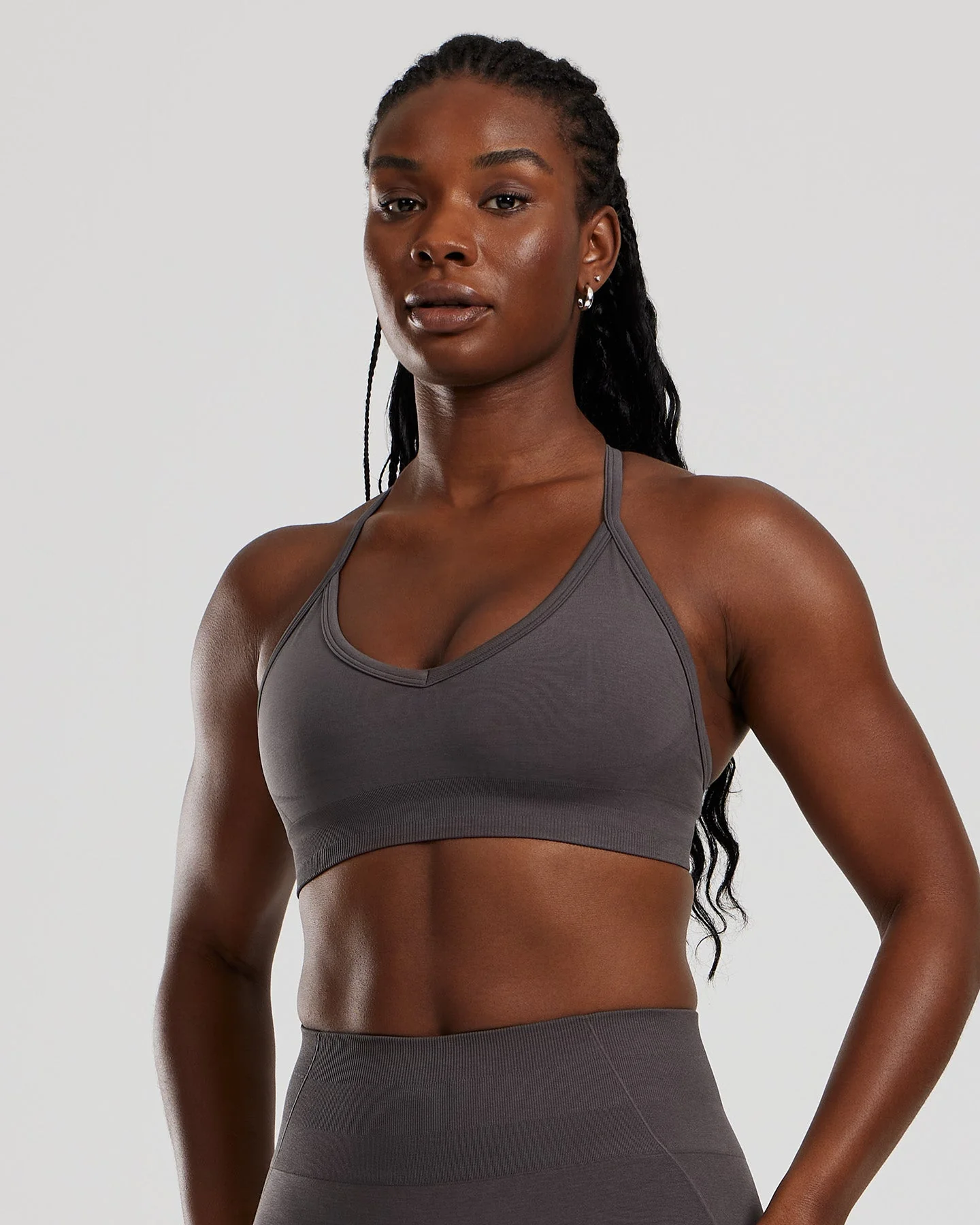 Define 2.0 Halter Neck Bra | Graphite
