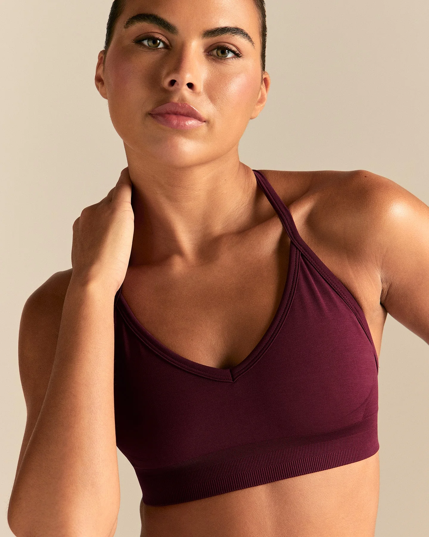 Define 2.0 Halter Neck Bra | Merlot - Image 8