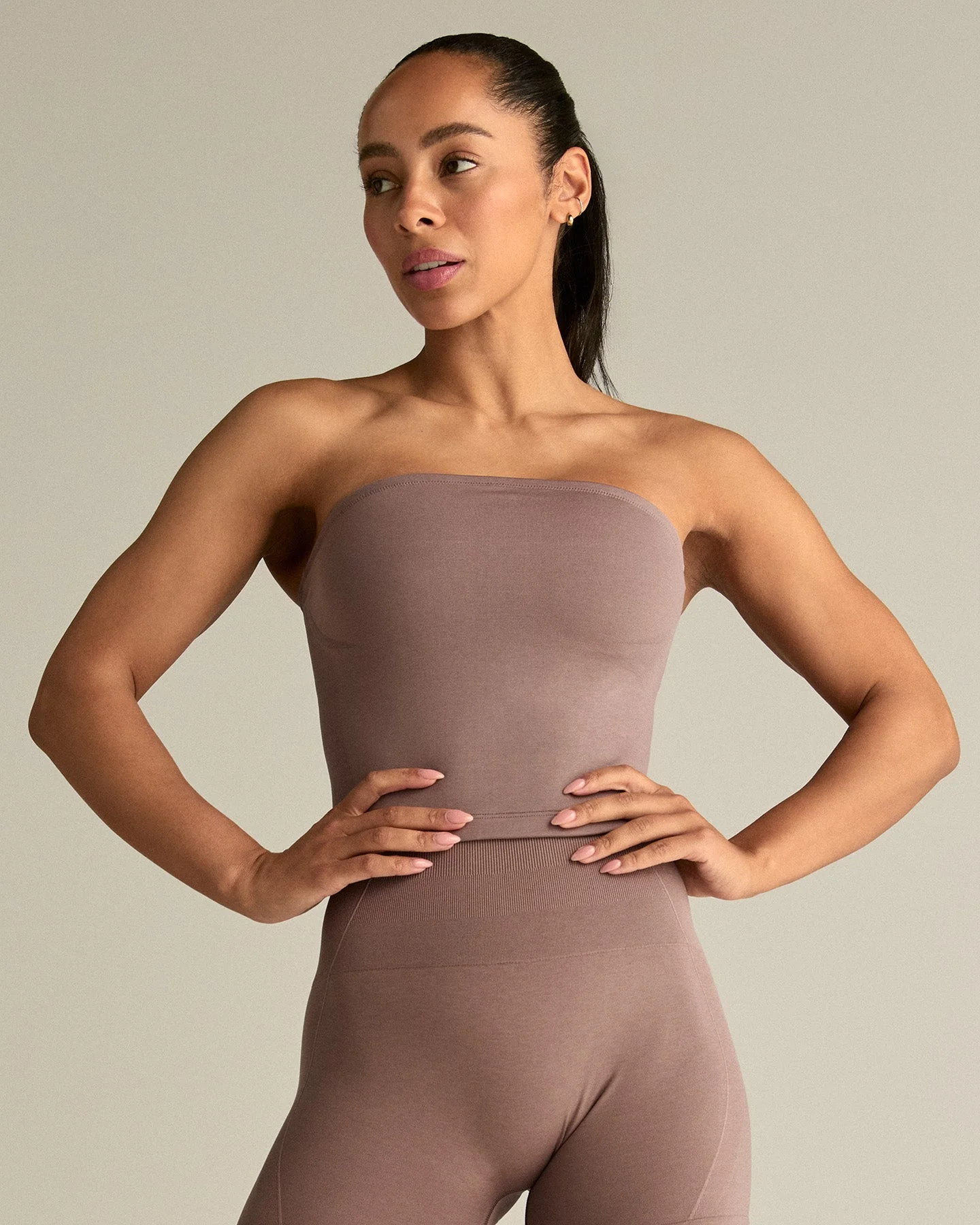 Define 2.0 Longline Bandeau Bra | Mocha