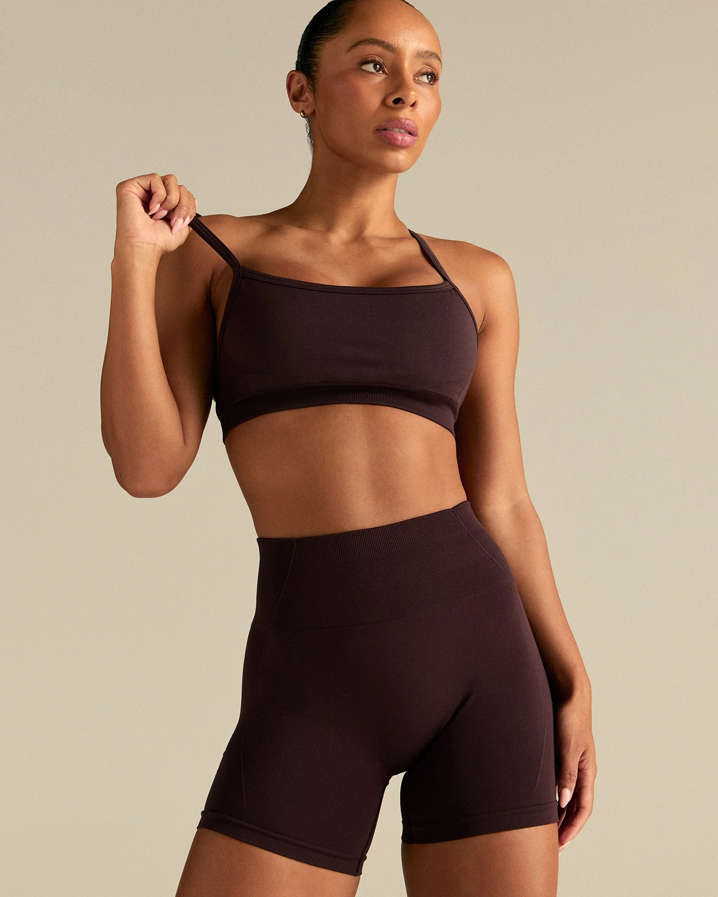 Define 2.0 Racer Back Bra | Cafe Noir - Image 8