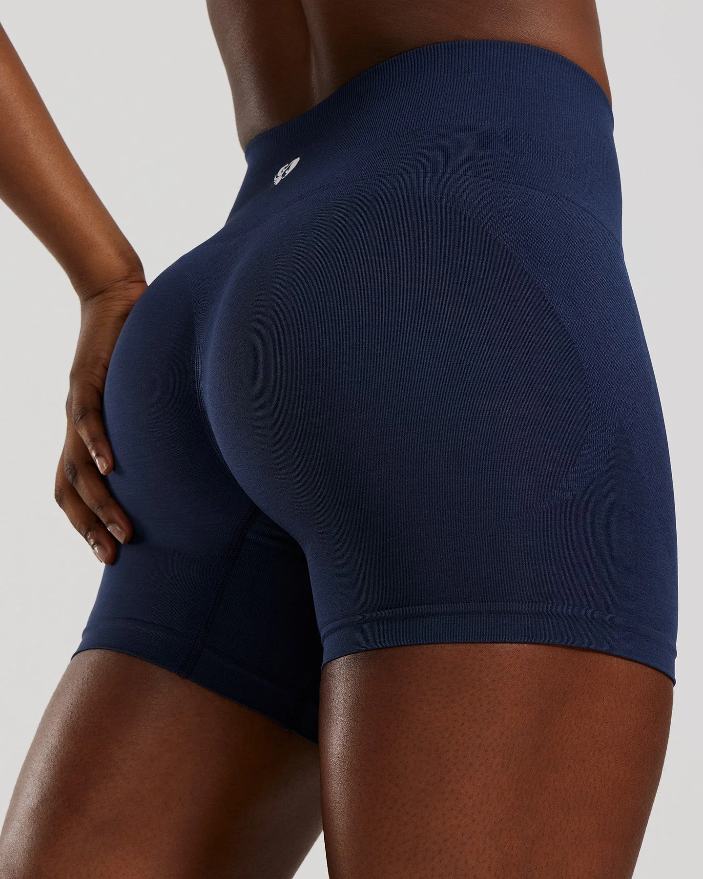 Define 2.0 High Waist Scrunch Shorts 4" | Sapphire Blue - Image 4