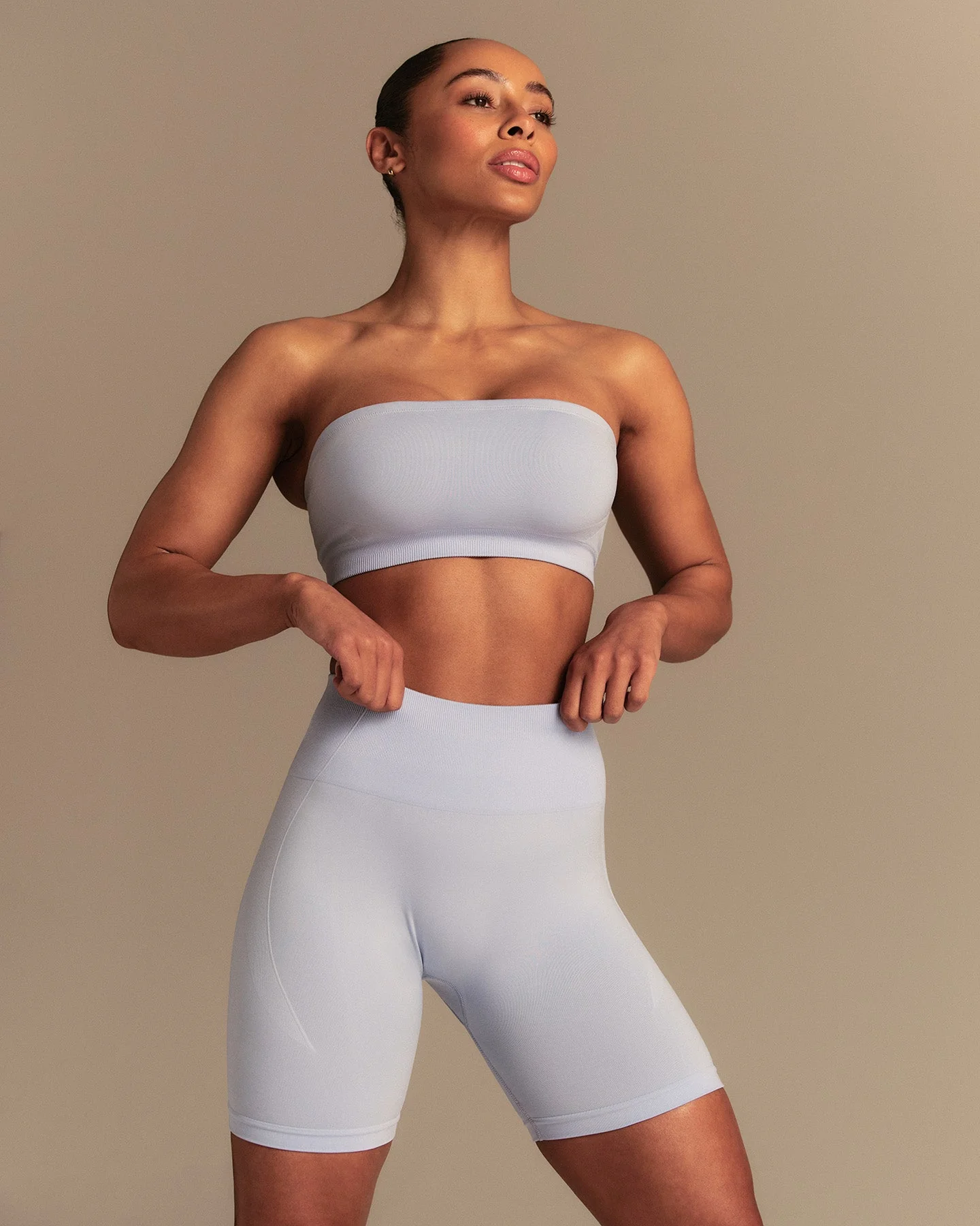 Define 2.0 High Waist Scrunch Shorts 6" | Airy Blue - Image 4