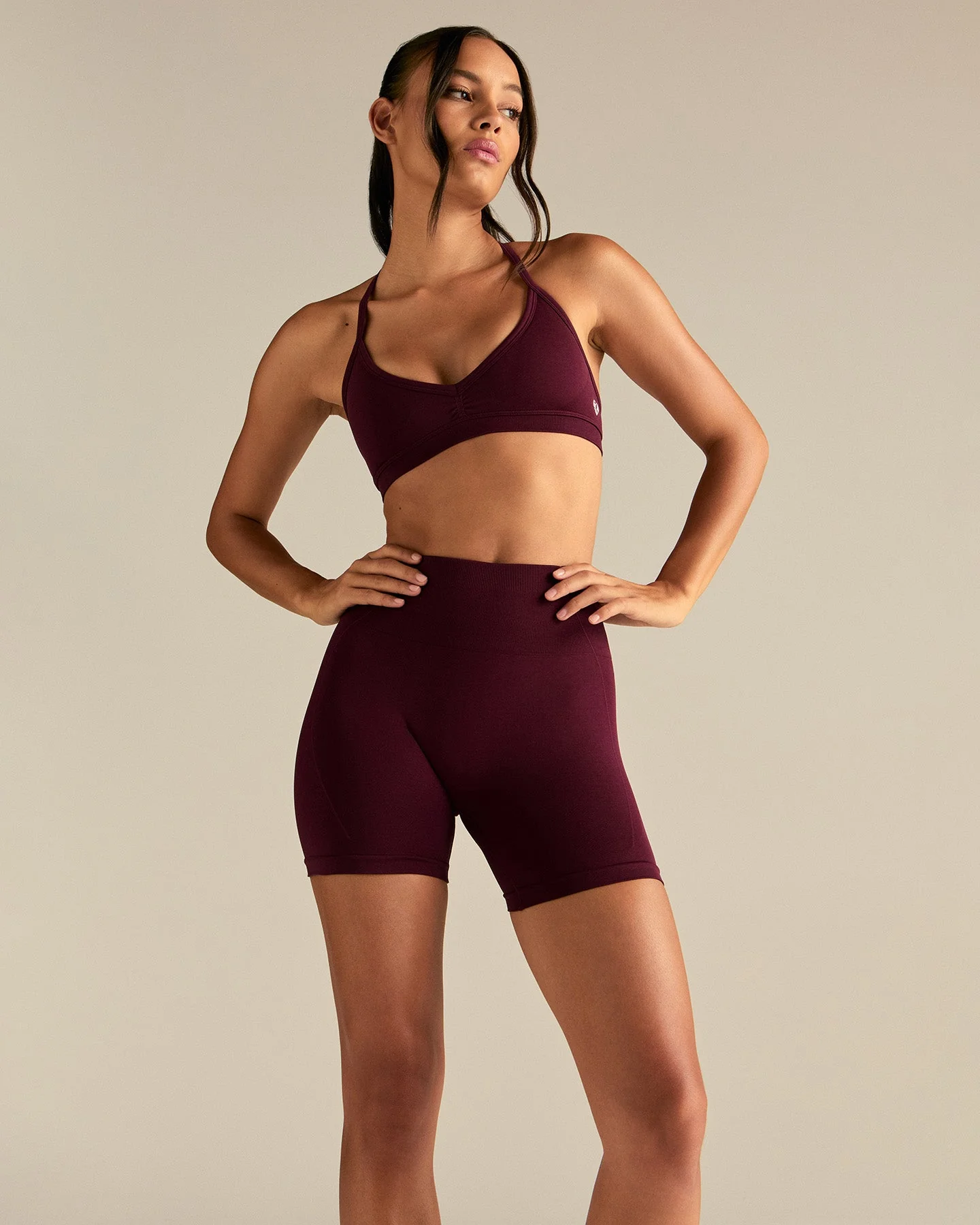 Define 2.0 Scrunch V-Neck Bra | Merlot - Image 7