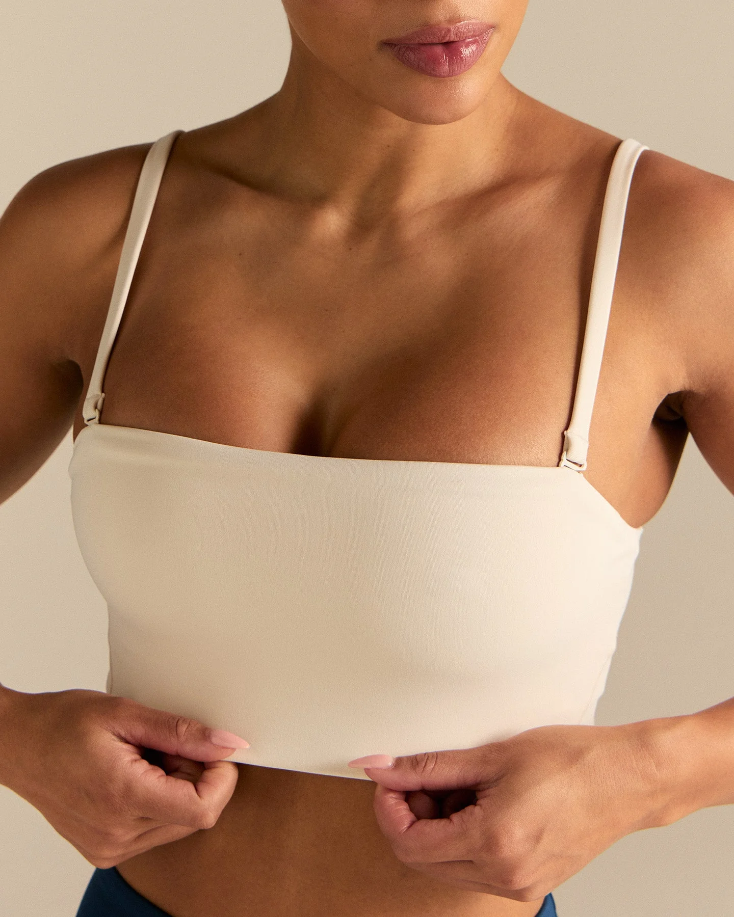 Essential Bandeau Convertible Bra | Coconut White - Image 6