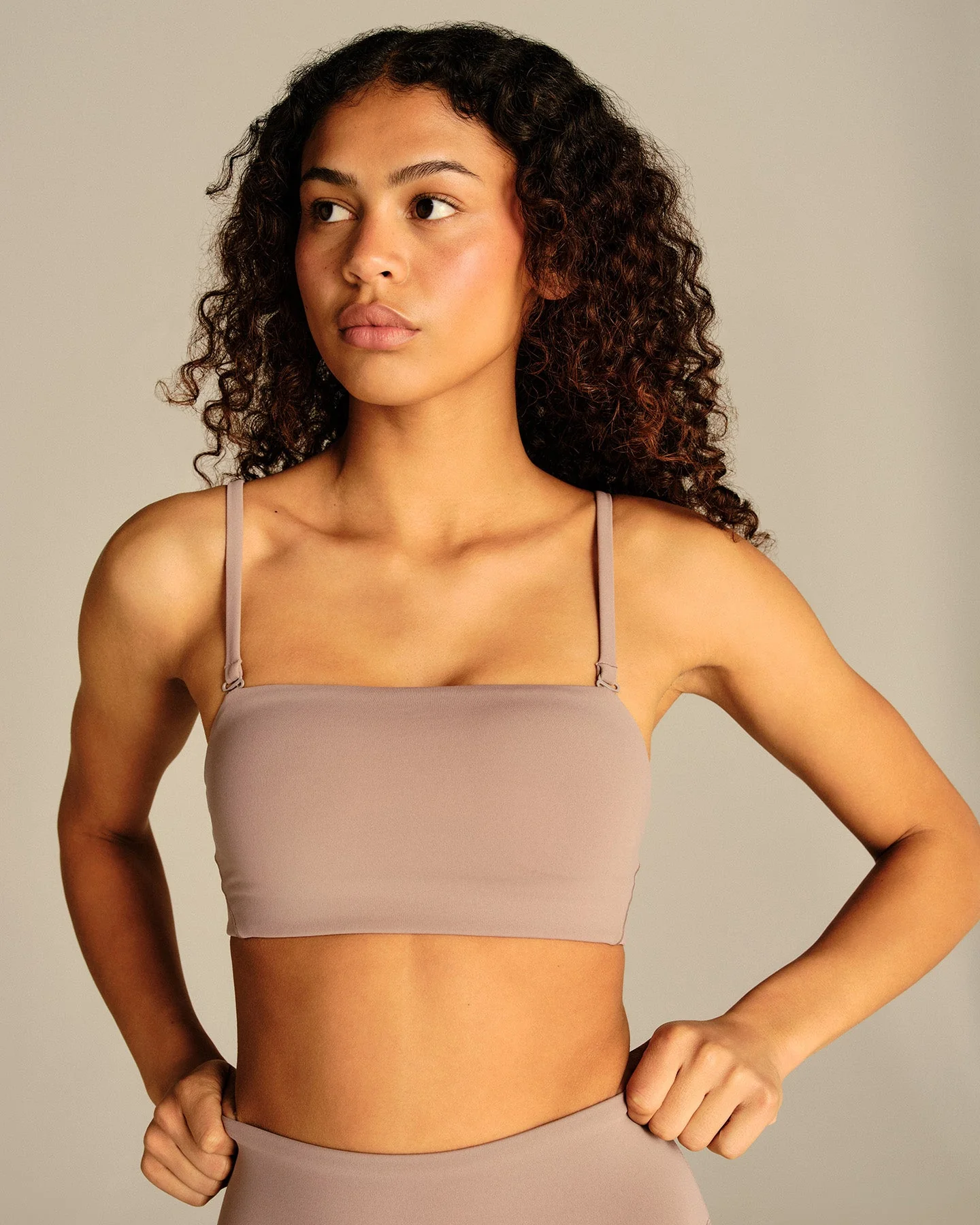 Essential Bandeau Convertible Bra | Mauve Taupe