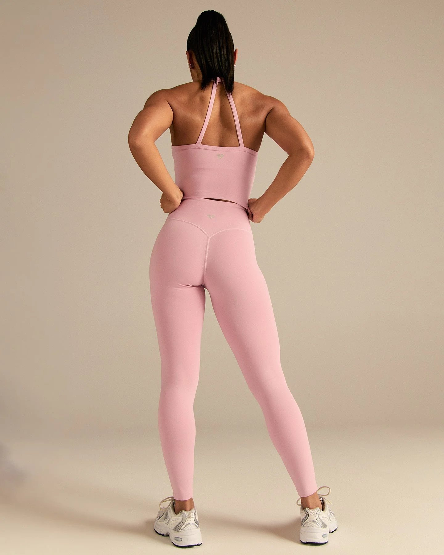 Essential Built-In Bra Crop Tank Top | Sweet Pink - Image 4