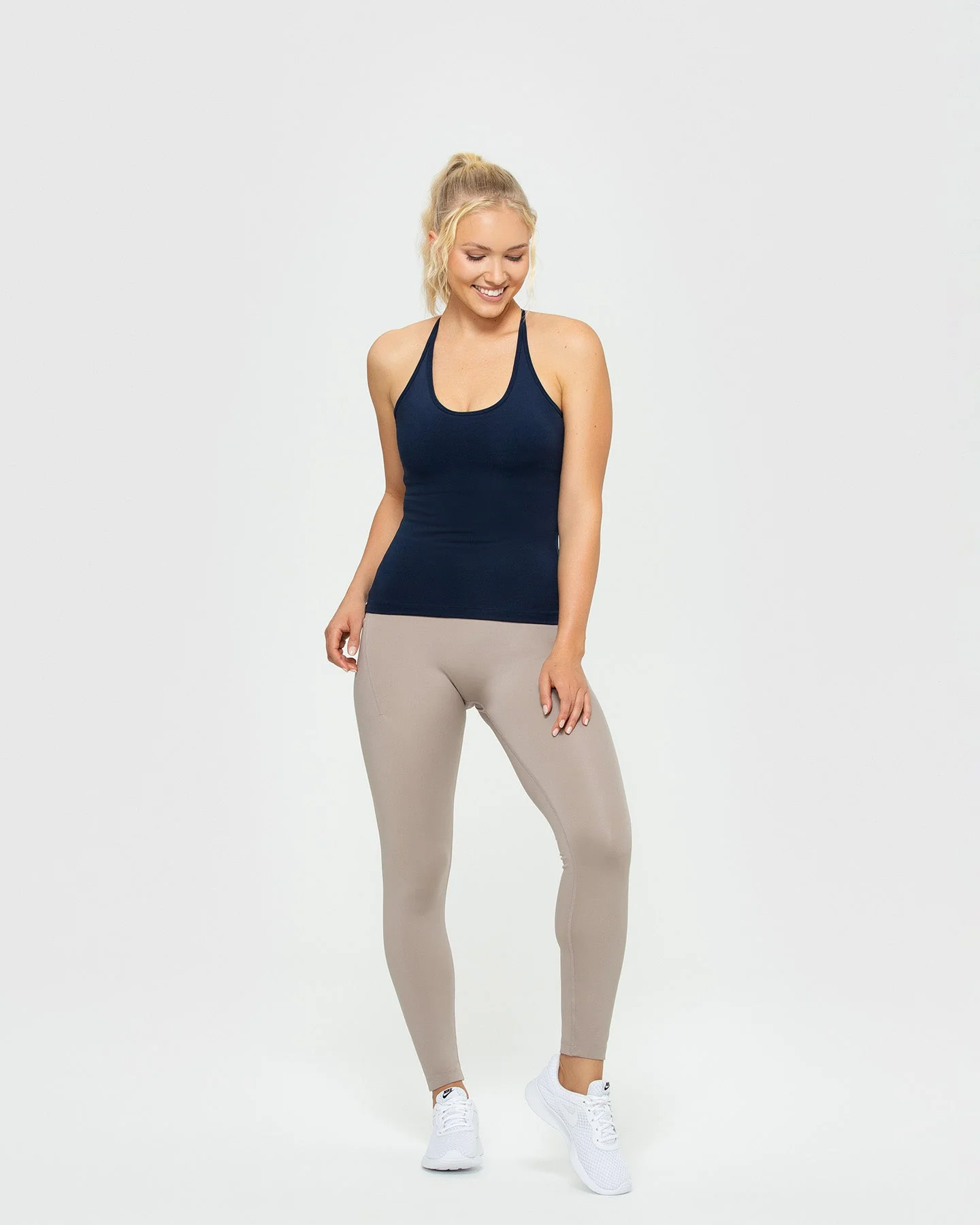 Essential Built-in Bra Tank | Sapphire Blue - Image 2