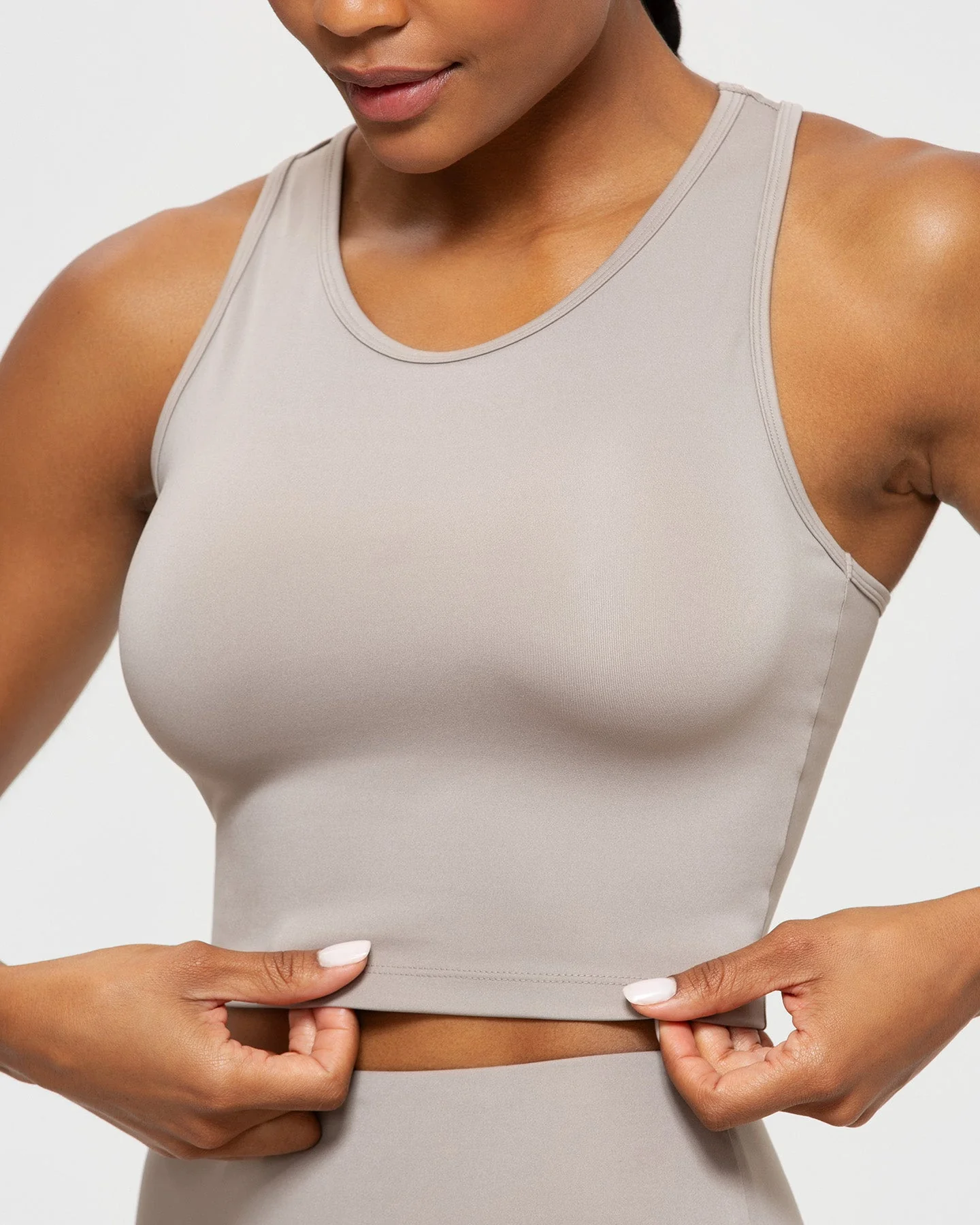 Essential Crop Tank Top | Buff - Image 6