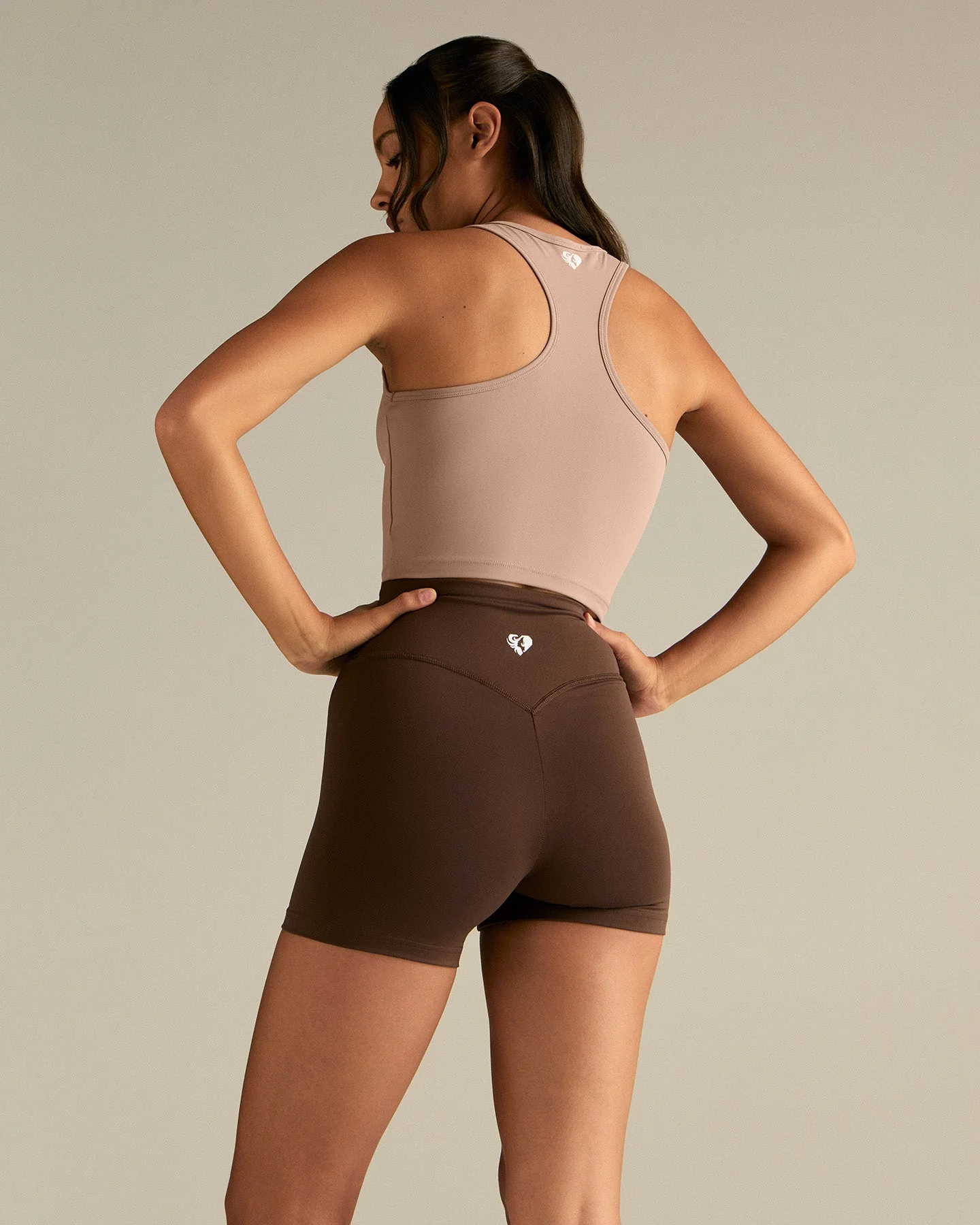 Essential Crop Tank Top | Mauve Taupe - Image 4