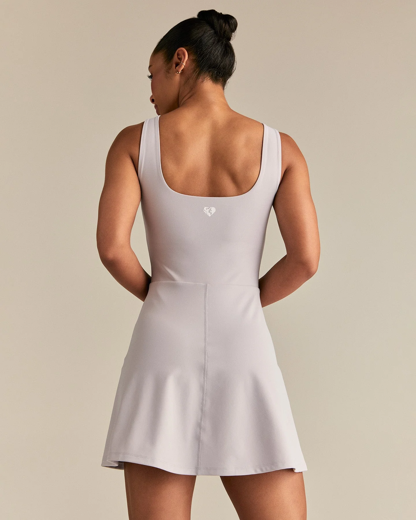 Essential Dress With Built-In Shorts | Steel Grey - Image 2