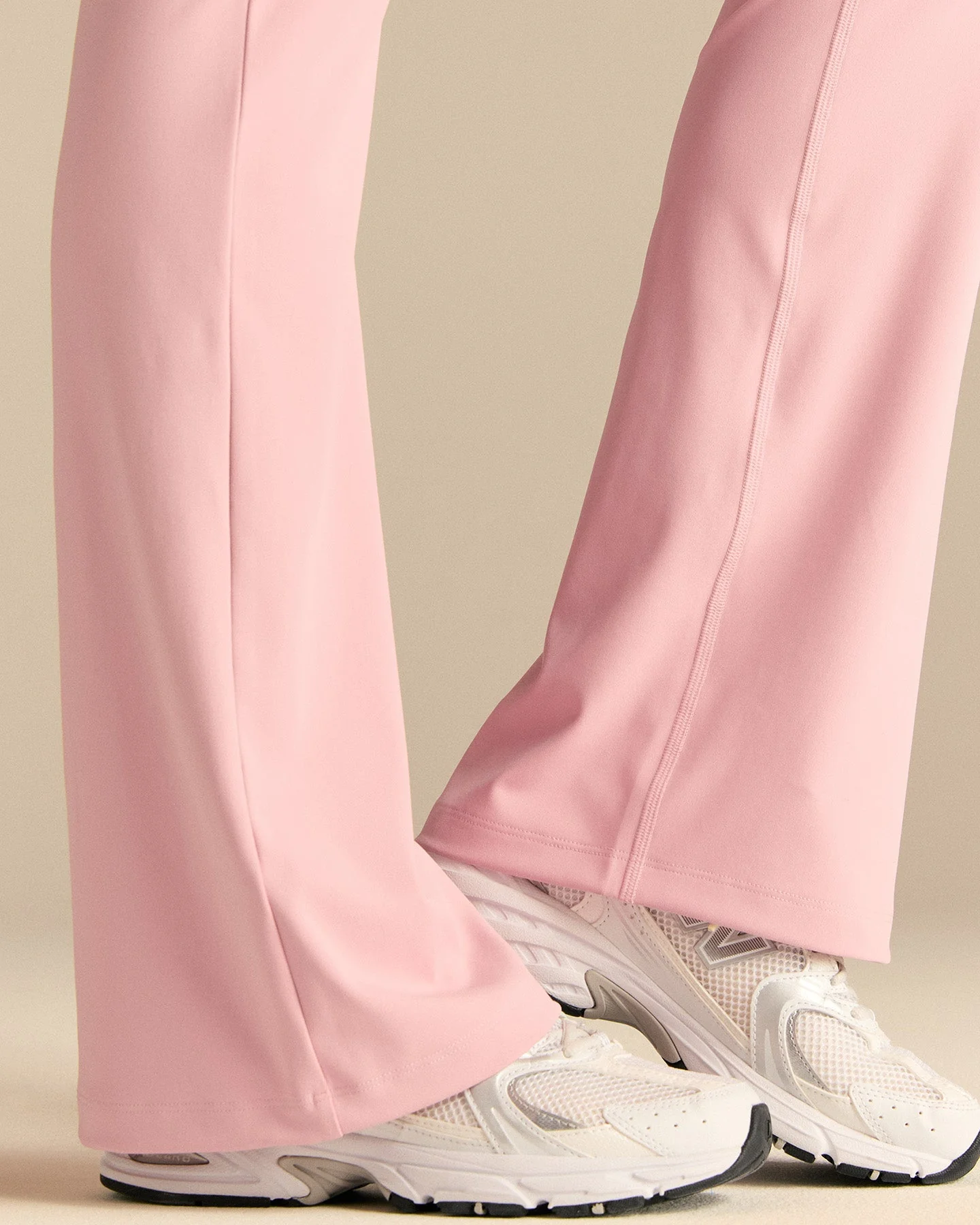 Essential High Waist Flared Leggings | Sweet Pink - Image 6