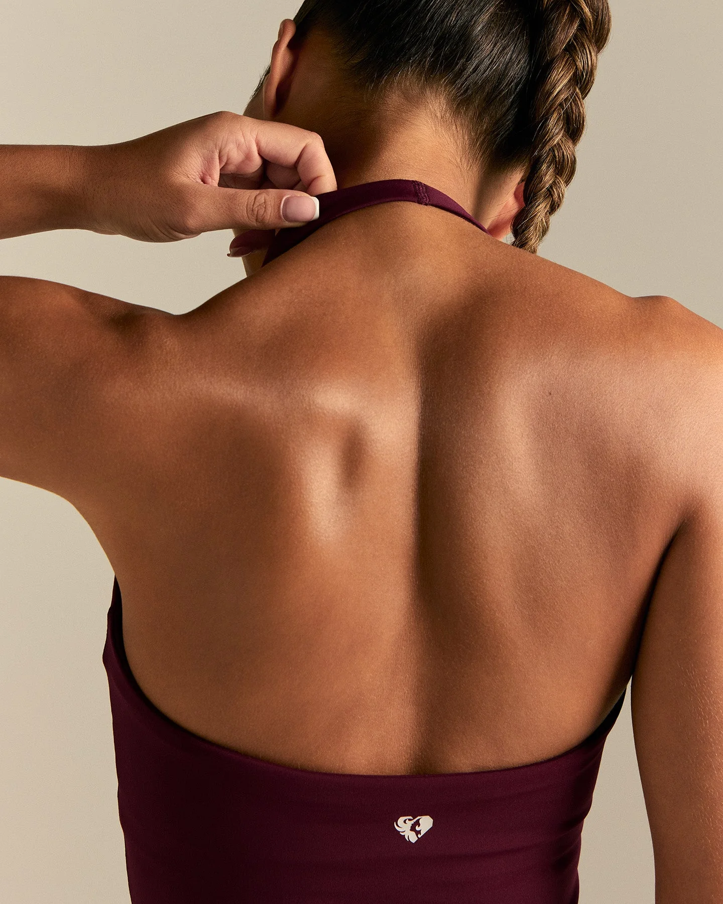 Essential Halter Tank | Merlot - Image 2