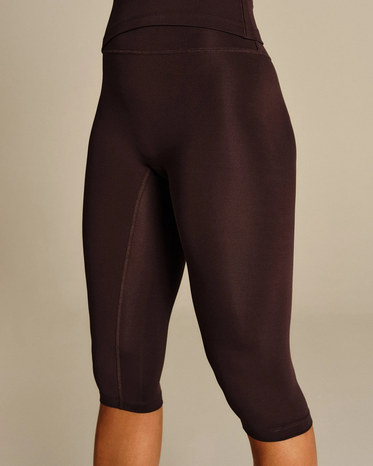 Essential High Waist Capri Leggings | Cafe Noir - Image 6