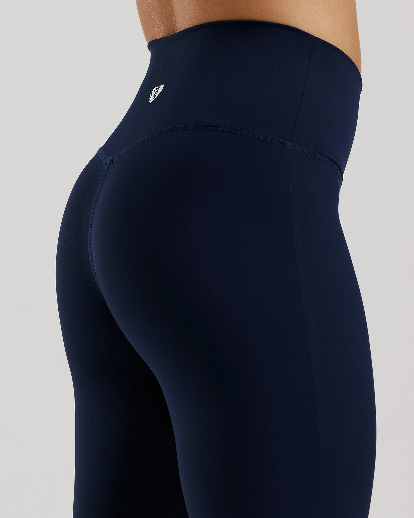 Essential High Waist Mini Flared Leggings | Sapphire Blue - Image 3