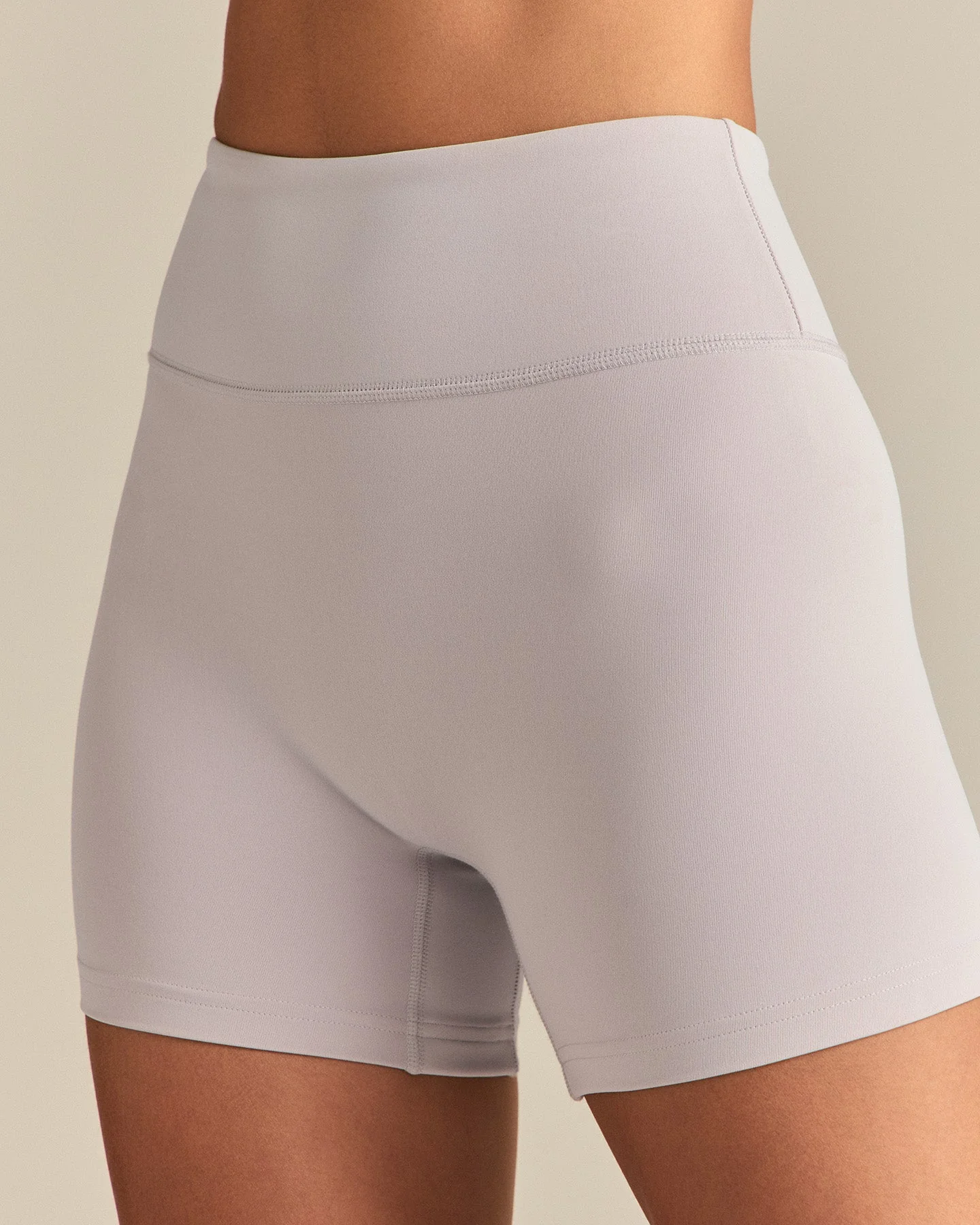 Essential High Waist Shorts | Steel Grey - Image 3