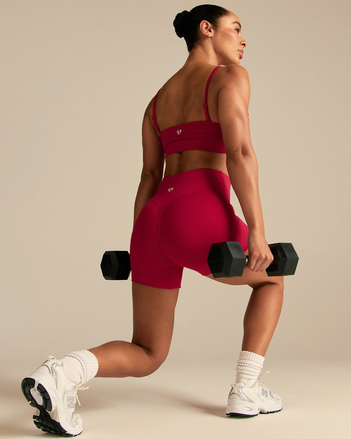 Essential High Waist Shorts | Strawberry Kiss - Image 6
