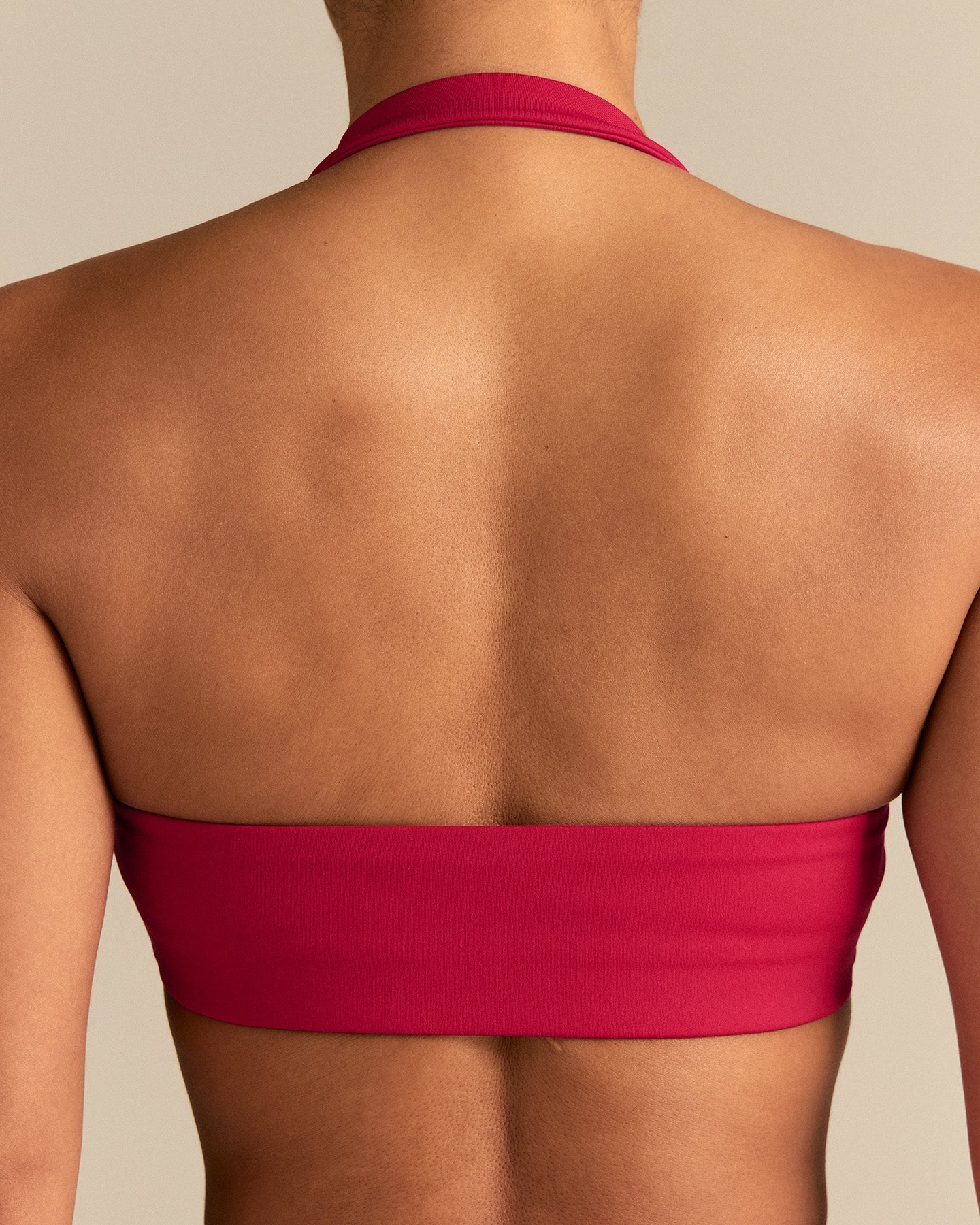 Essential Twist Front Halter Bra | Strawberry Kiss - Image 4