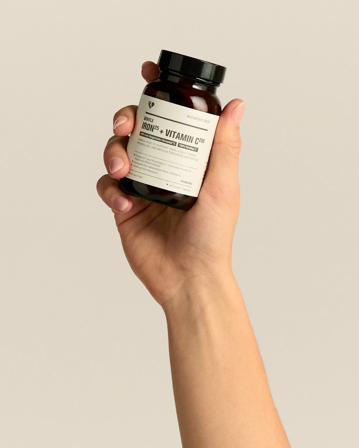 Gentle Iron + Vitamin C Capsules (25mg) - Image 3