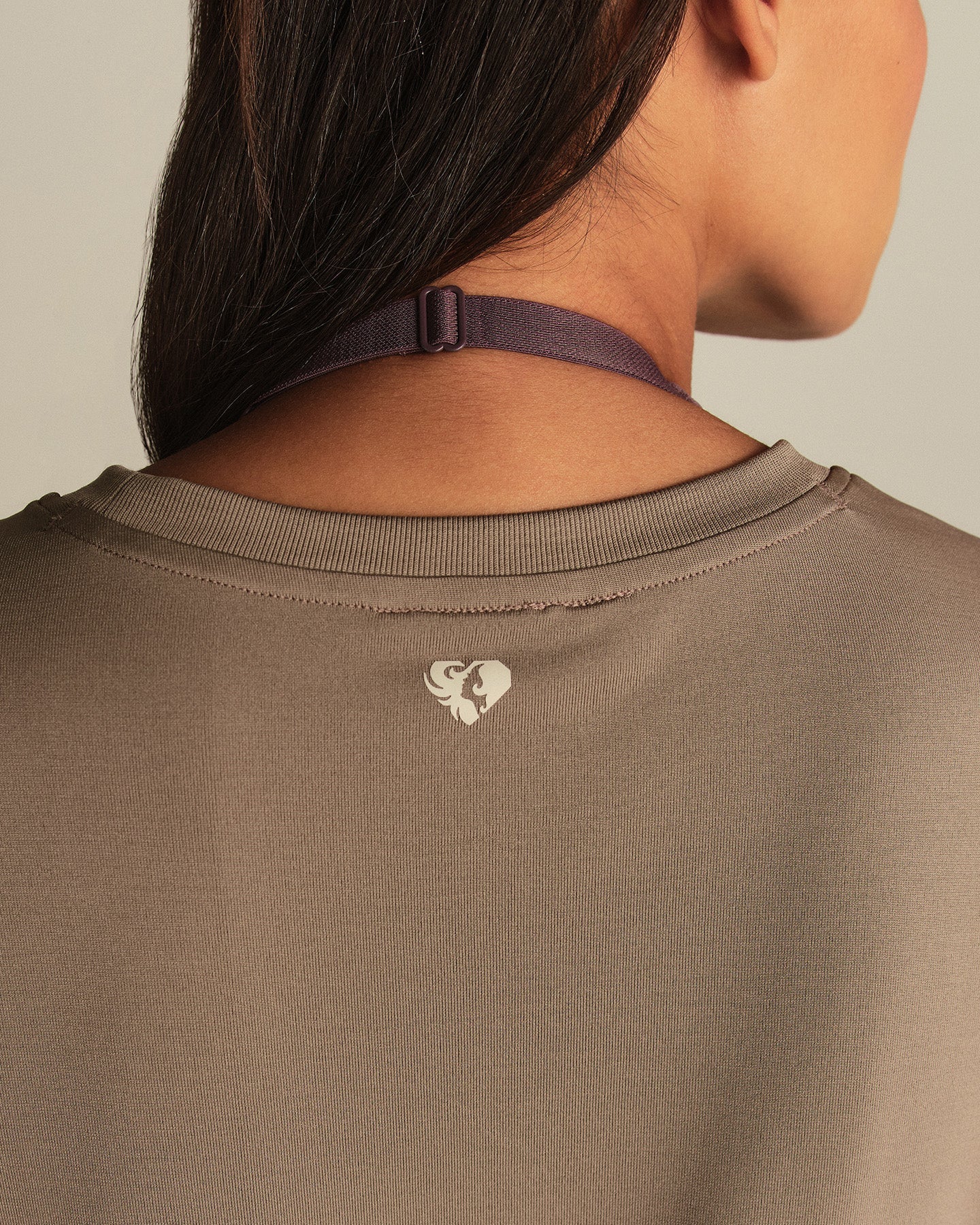 Lightweight Long Sleeve T-Shirt | Taupe Grey - Image 3